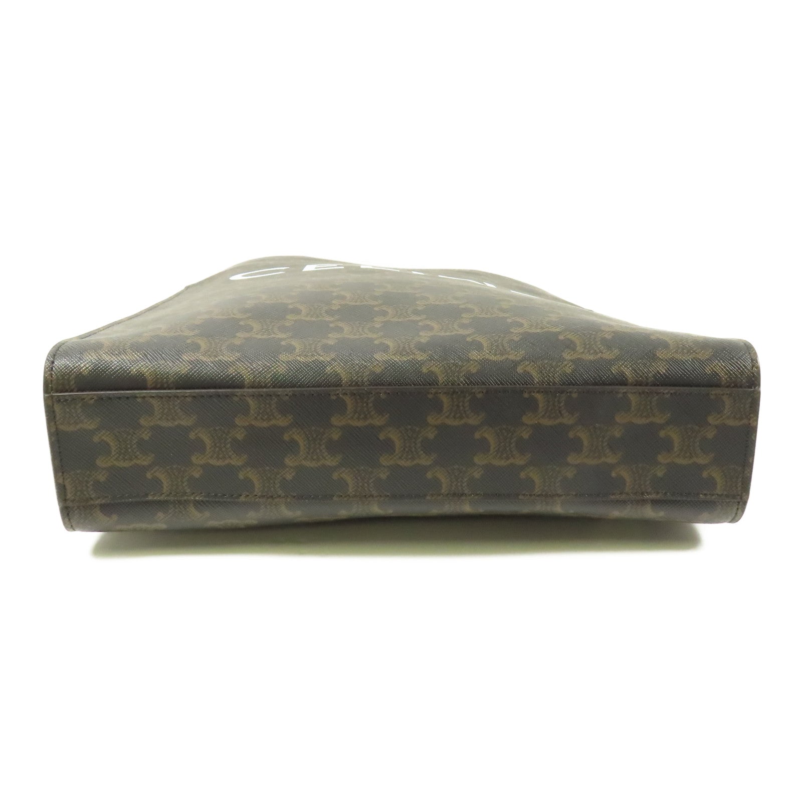 CELINE 塗層帆布Small Cabas Vertical 金扣手挽肩背兩用袋