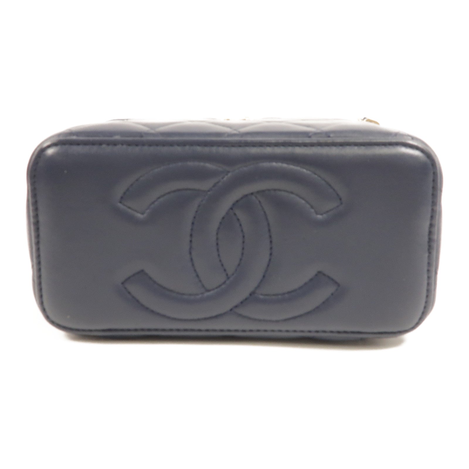 CHANEL 羊皮皮革Top Handle Vanity Case手挽肩背兩用袋