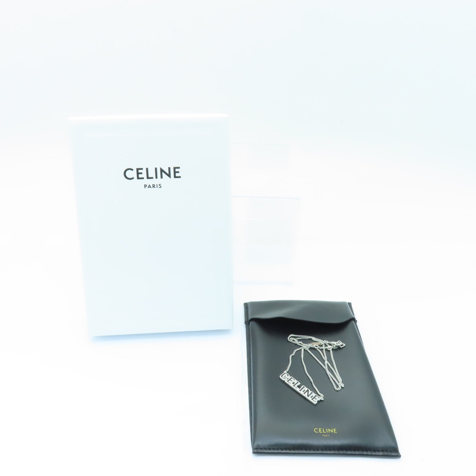 CELINE 【激減優惠】925純銀Necklace項鍊銀色/黒色