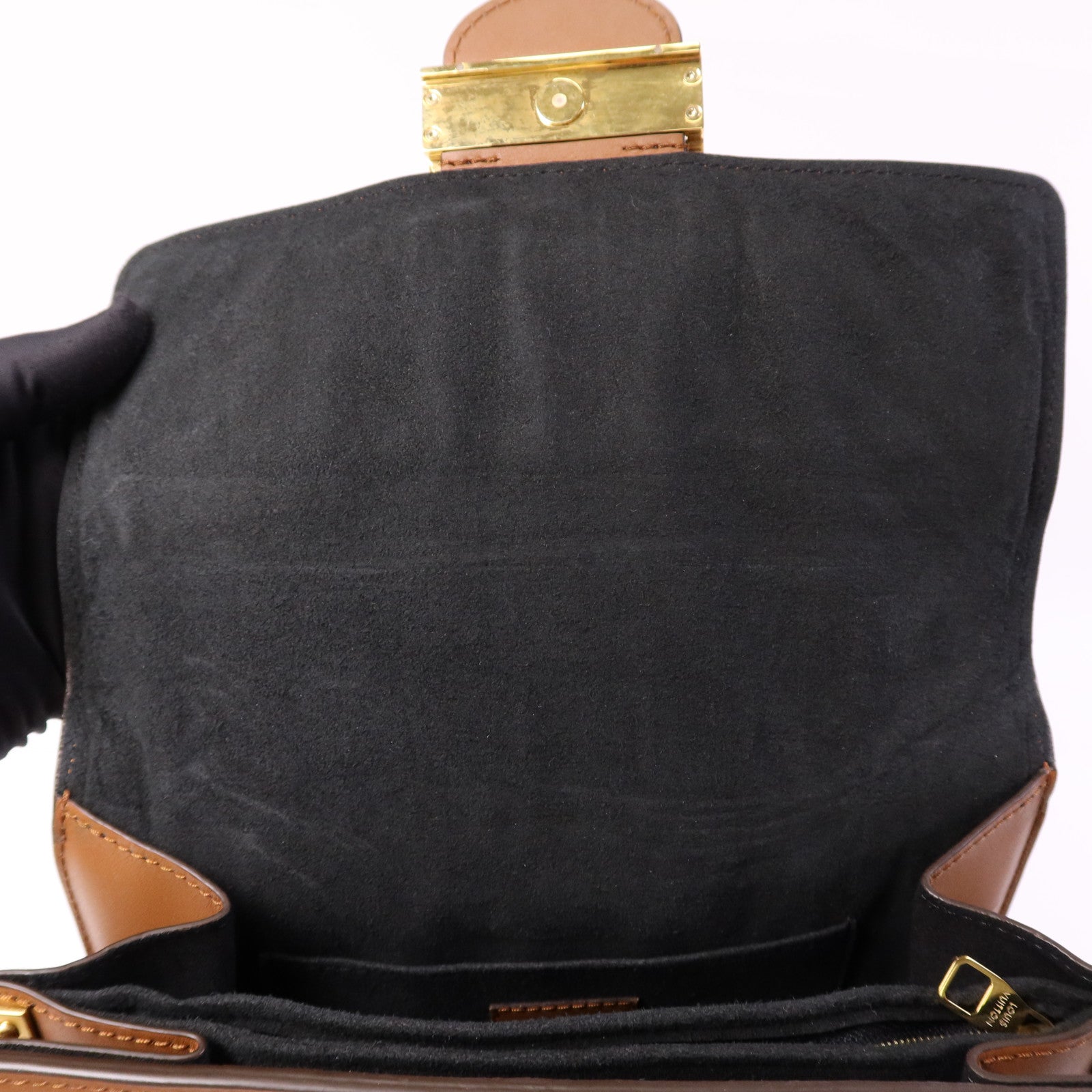 LOUIS VUITTON 【激減優惠】Monogram Reverse Dauphine MM金扣肩背袋