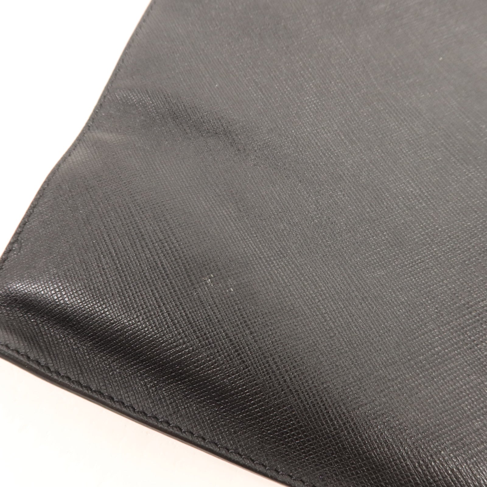VERSACE 牛皮皮革Clutch Bag銀扣手拿包