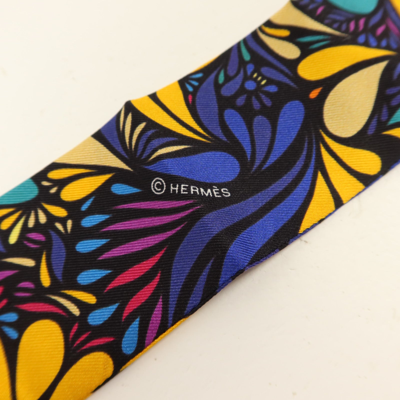 HERMES 絲質Twilly絲巾