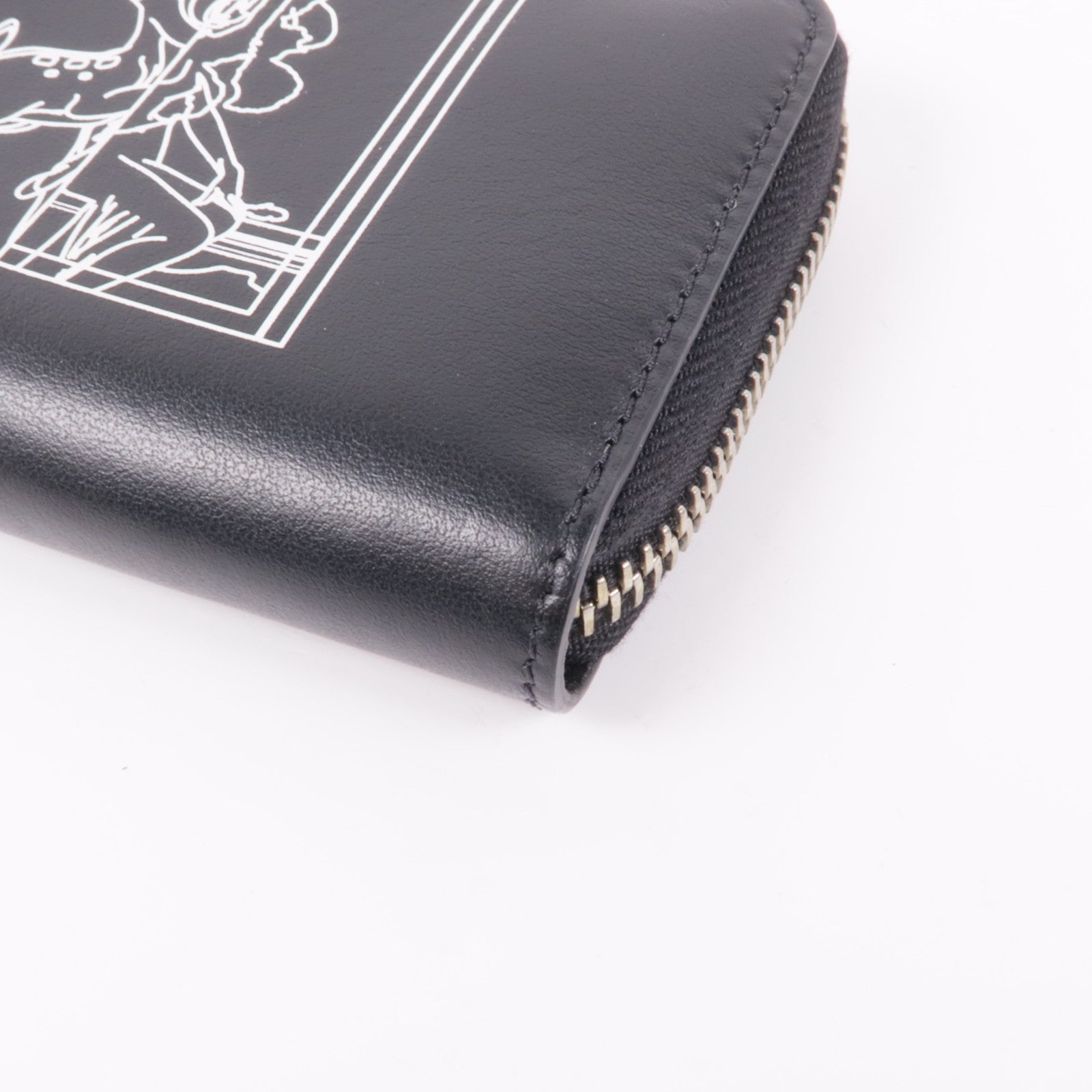 GIVENCHY 牛皮皮革Card/Coin Case銀扣零錢包/卡片套