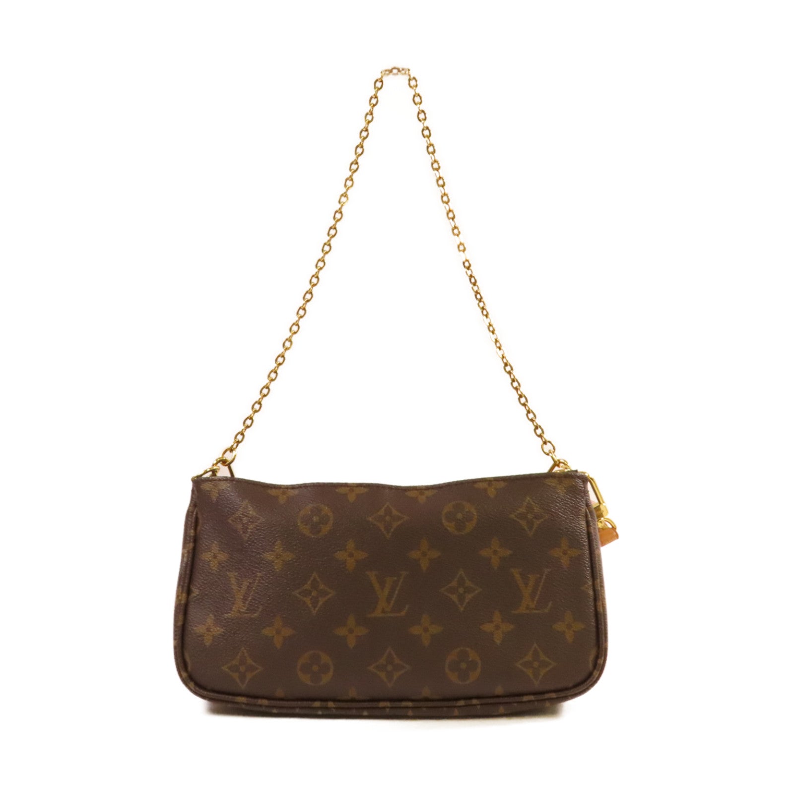 LOUIS VUITTON 【激減優惠】Monogram Multi Pochette Accessoires Shoulder Bag金扣肩背袋啡色