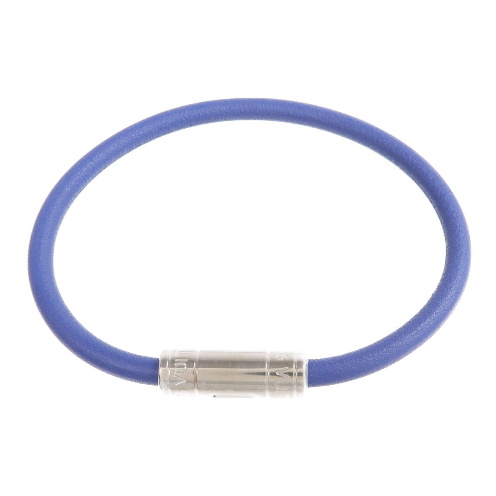 LOUIS VUITTON 牛皮皮革Keep It Bracelet銀扣手鏈