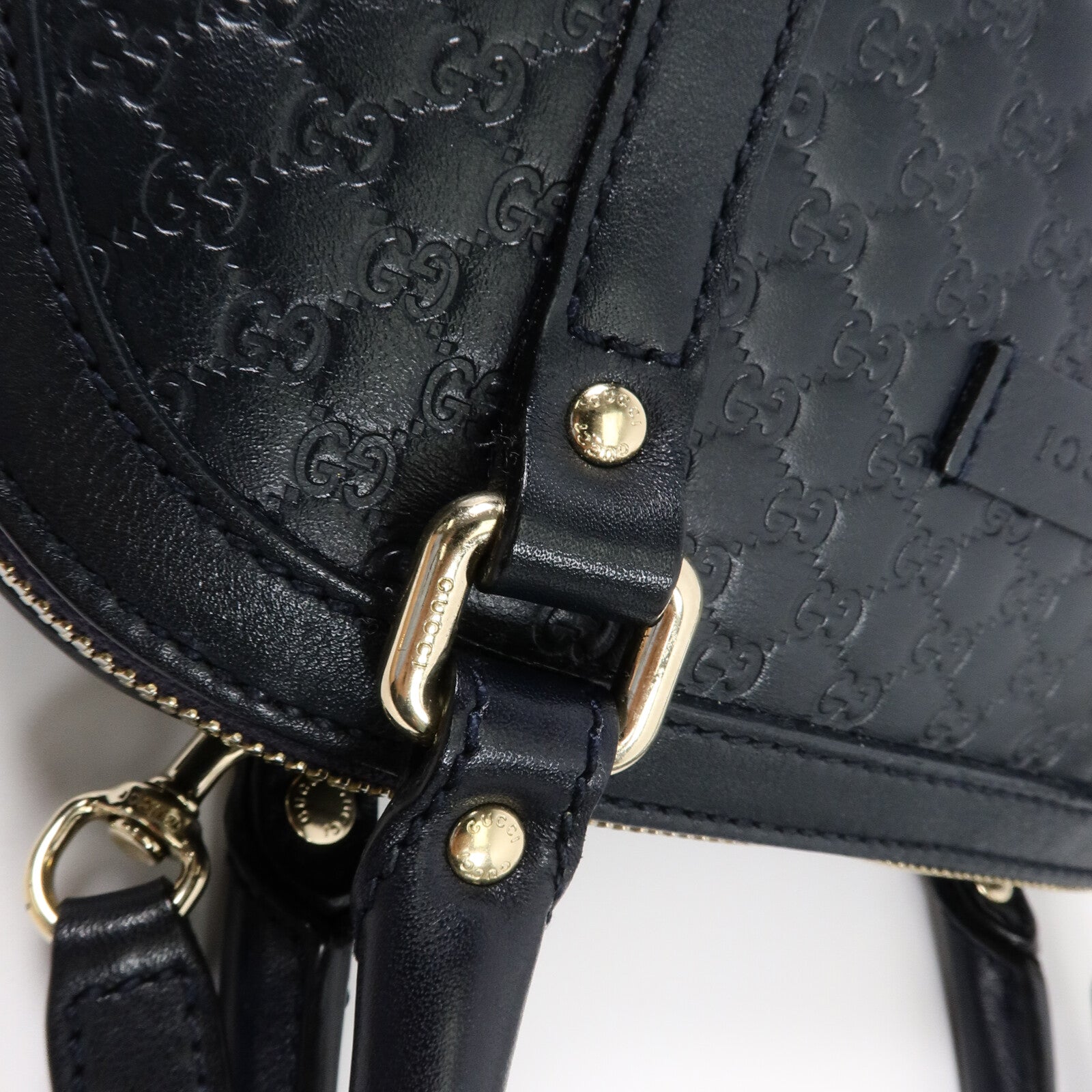 GUCCI 牛皮皮革Guccissima手挽肩背兩用袋