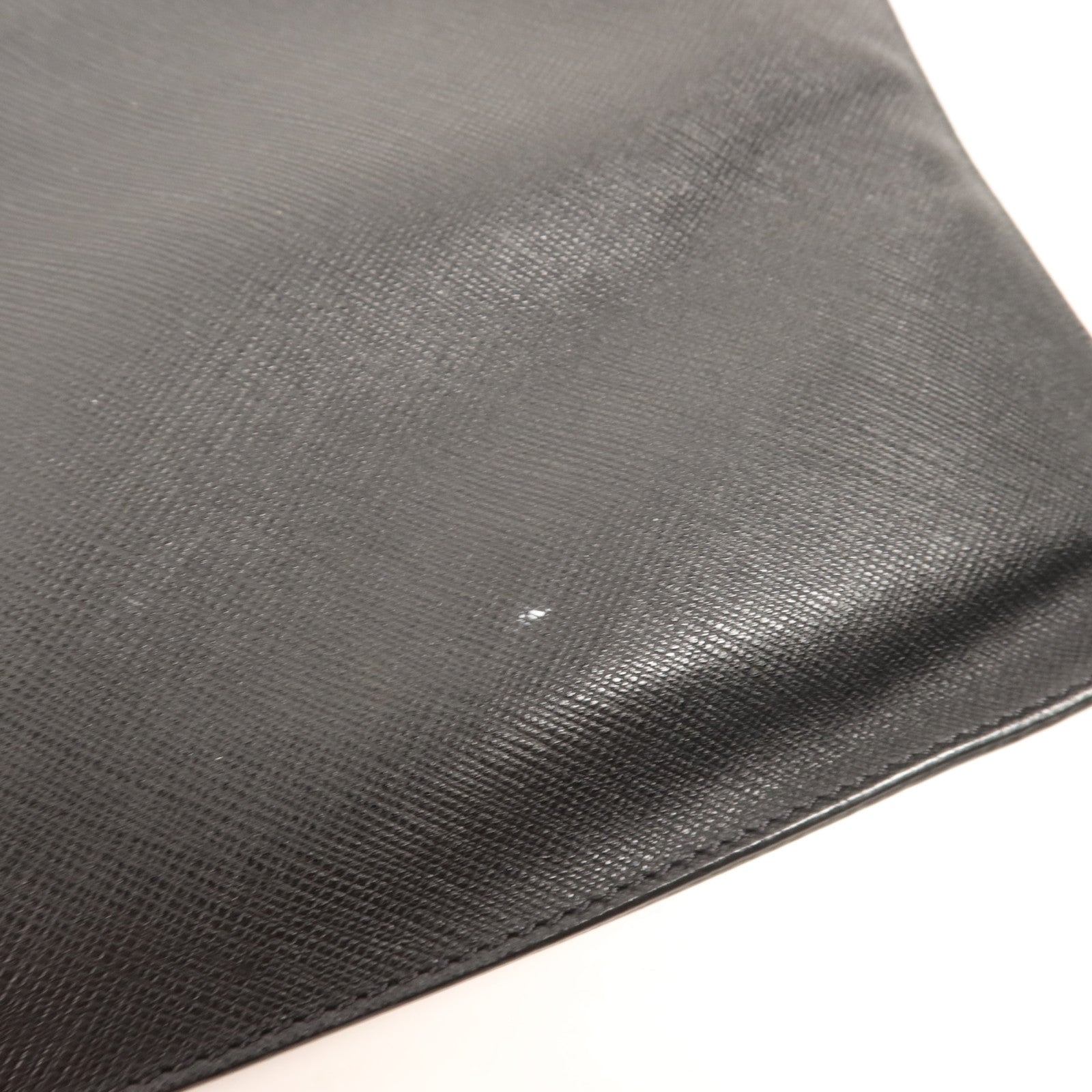 VERSACE 牛皮皮革Clutch Bag銀扣手拿包