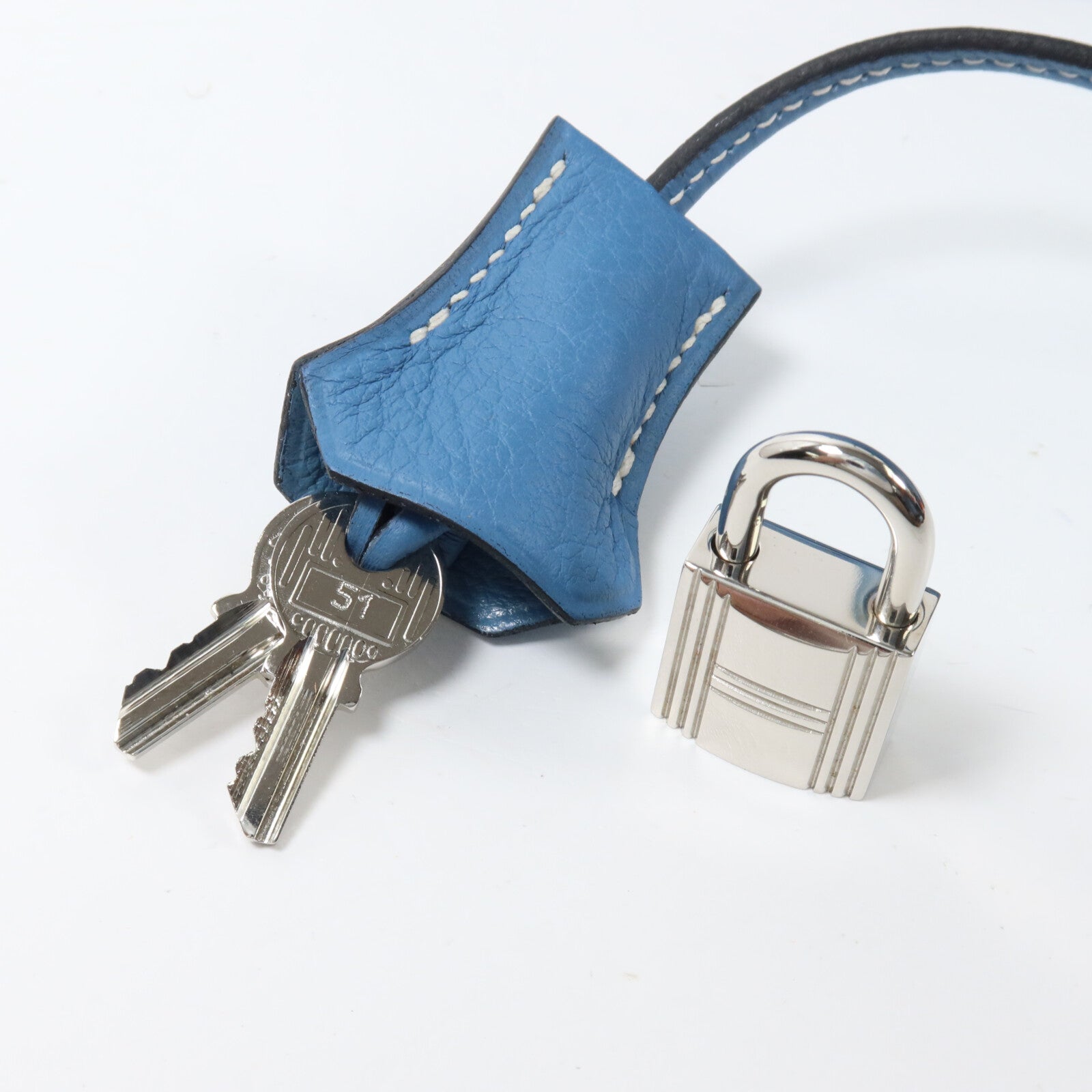 HERMES Togo皮革Birkin 35手挽袋Bleu Jean