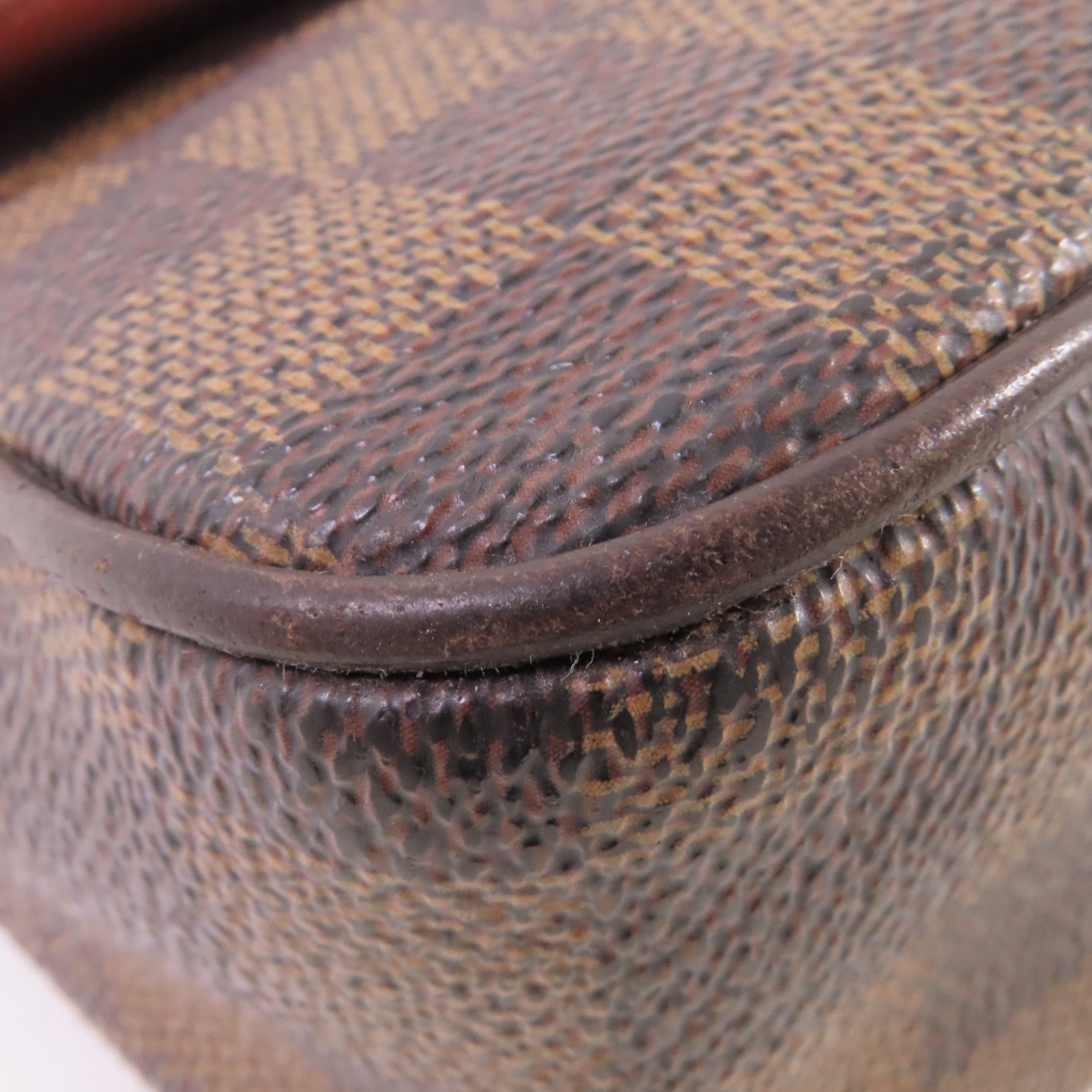 LOUIS VUITTON Damier Ebene Recoleta Hand Bag金扣肩背袋啡色
