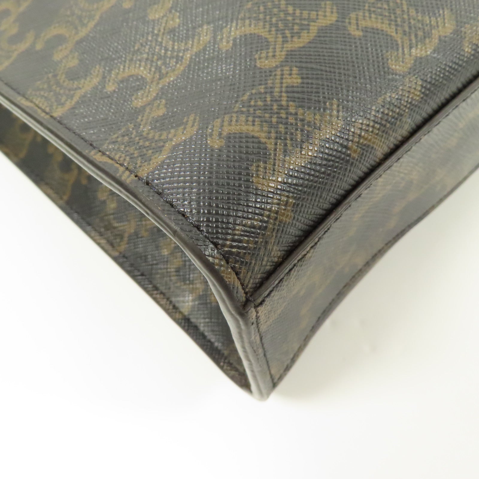 CELINE 塗層帆布Small Cabas Vertical 金扣手挽肩背兩用袋