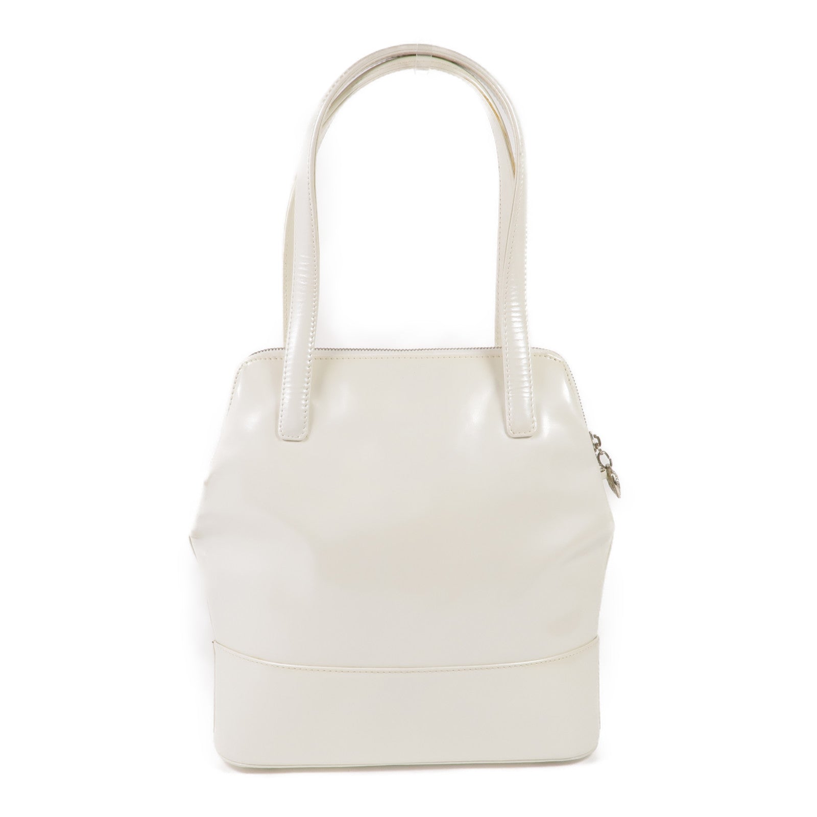 VERSACE 【激減優惠】漆皮皮革Handbag銀扣手挽袋