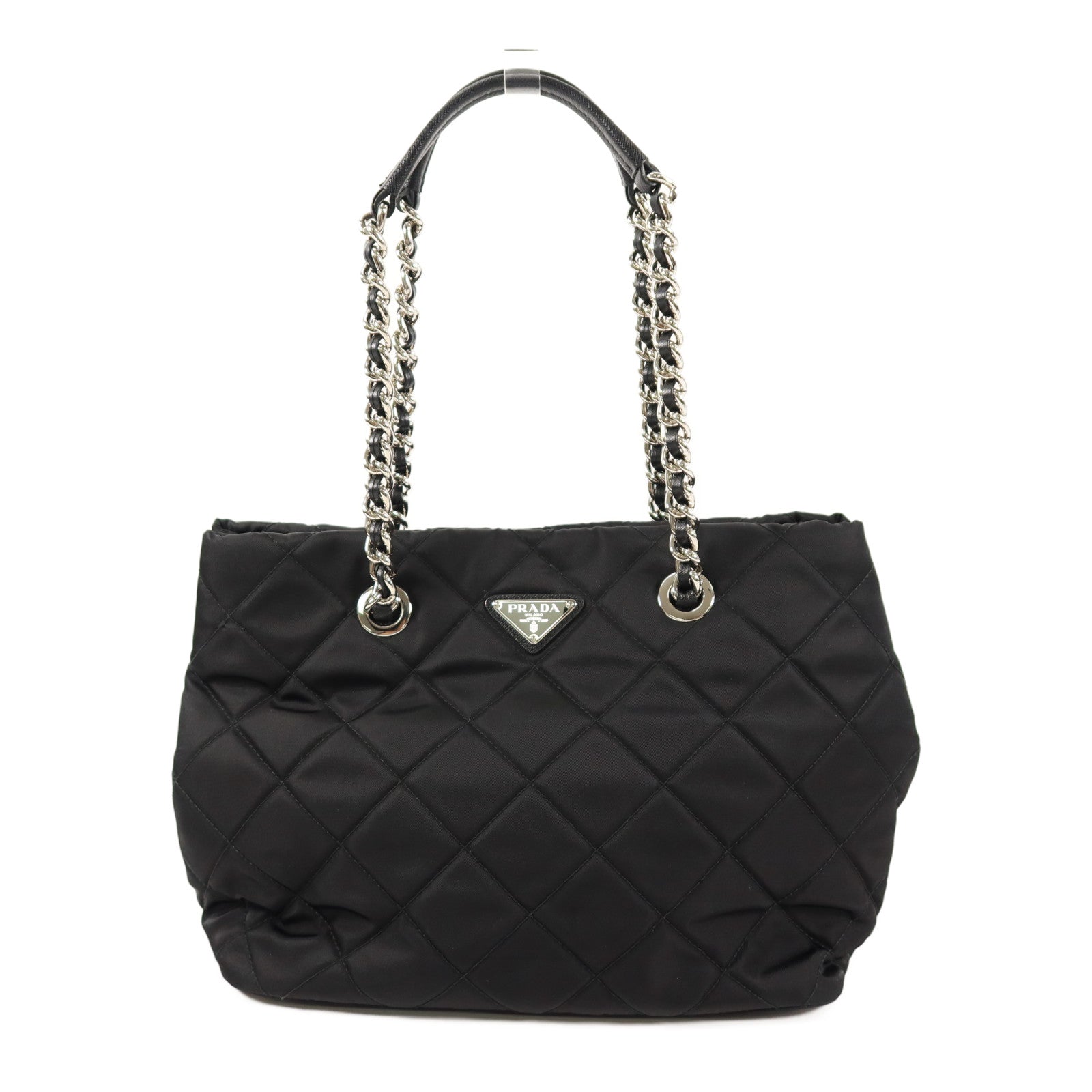 PRADA 尼龍Shoulder Bag鏈帶肩背袋