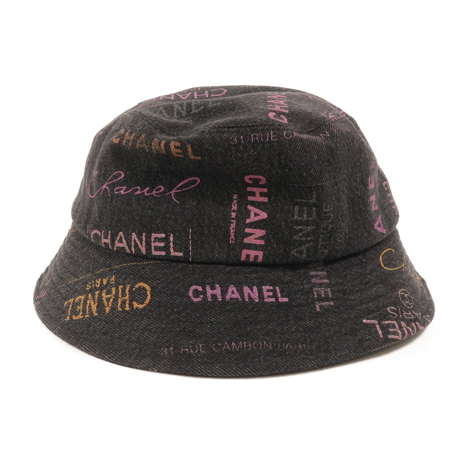 CHANEL 牛仔布Bucket Hat帽子