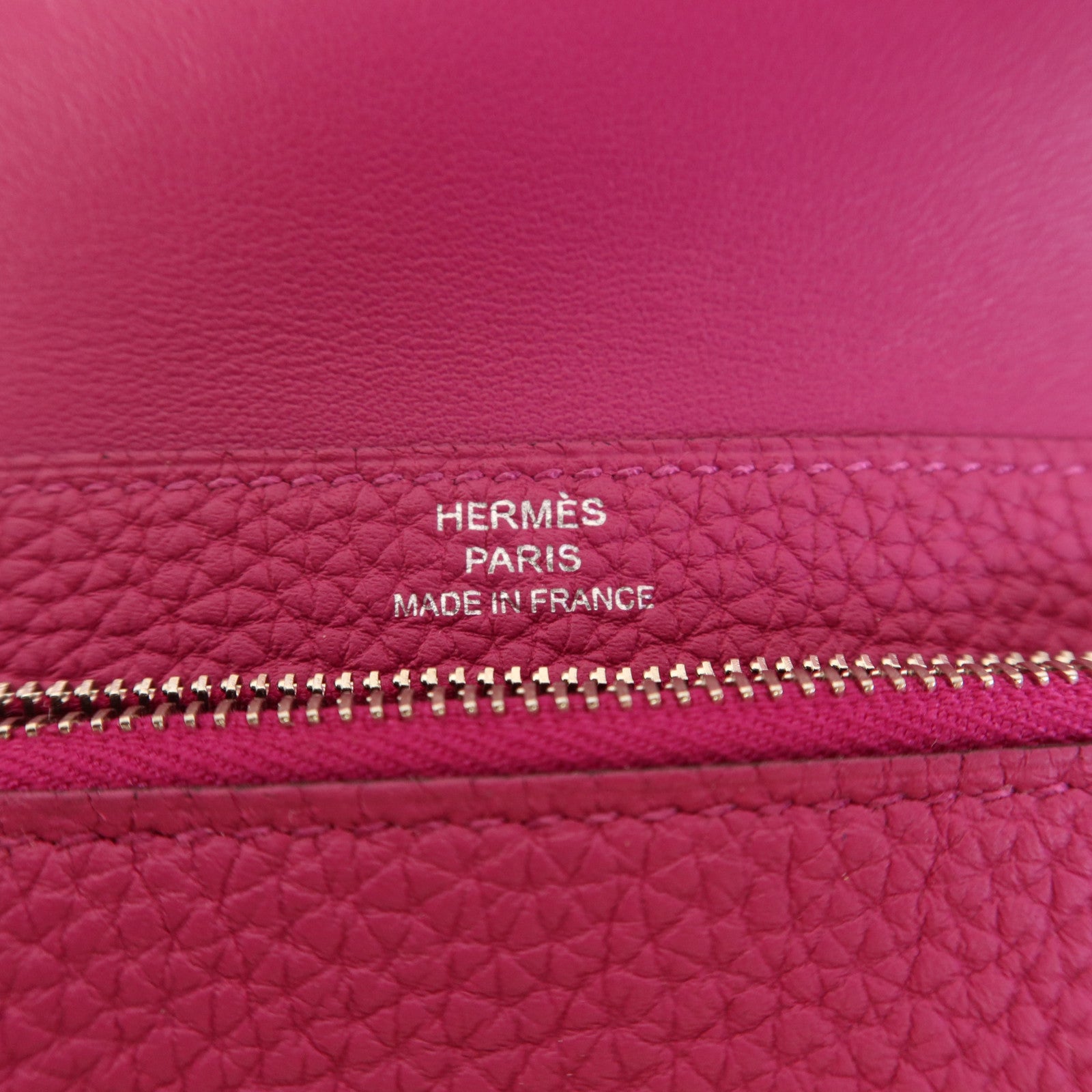 HERMES 【激減優惠】Evercolor皮革Dogon Compact Wallet銀扣錢包