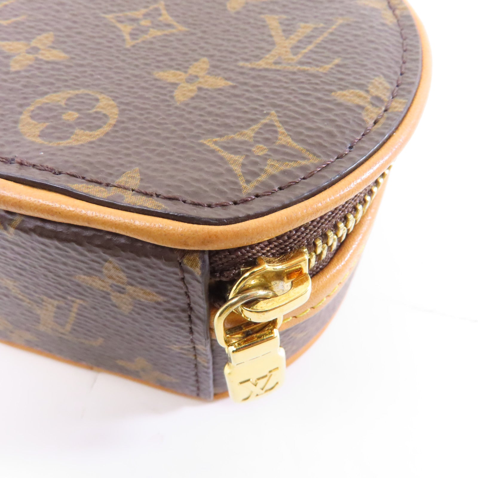 LOUIS VUITTON 【激減優惠】Monogram Petite Boite Chapeau Necklace金扣鏈帶肩背袋啡色