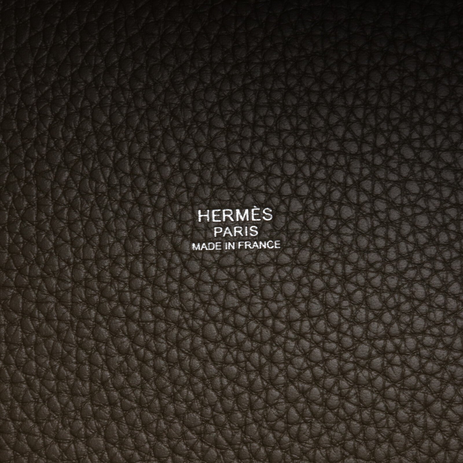 HERMES Clemence皮革Picotin PM手挽袋Vert Loden