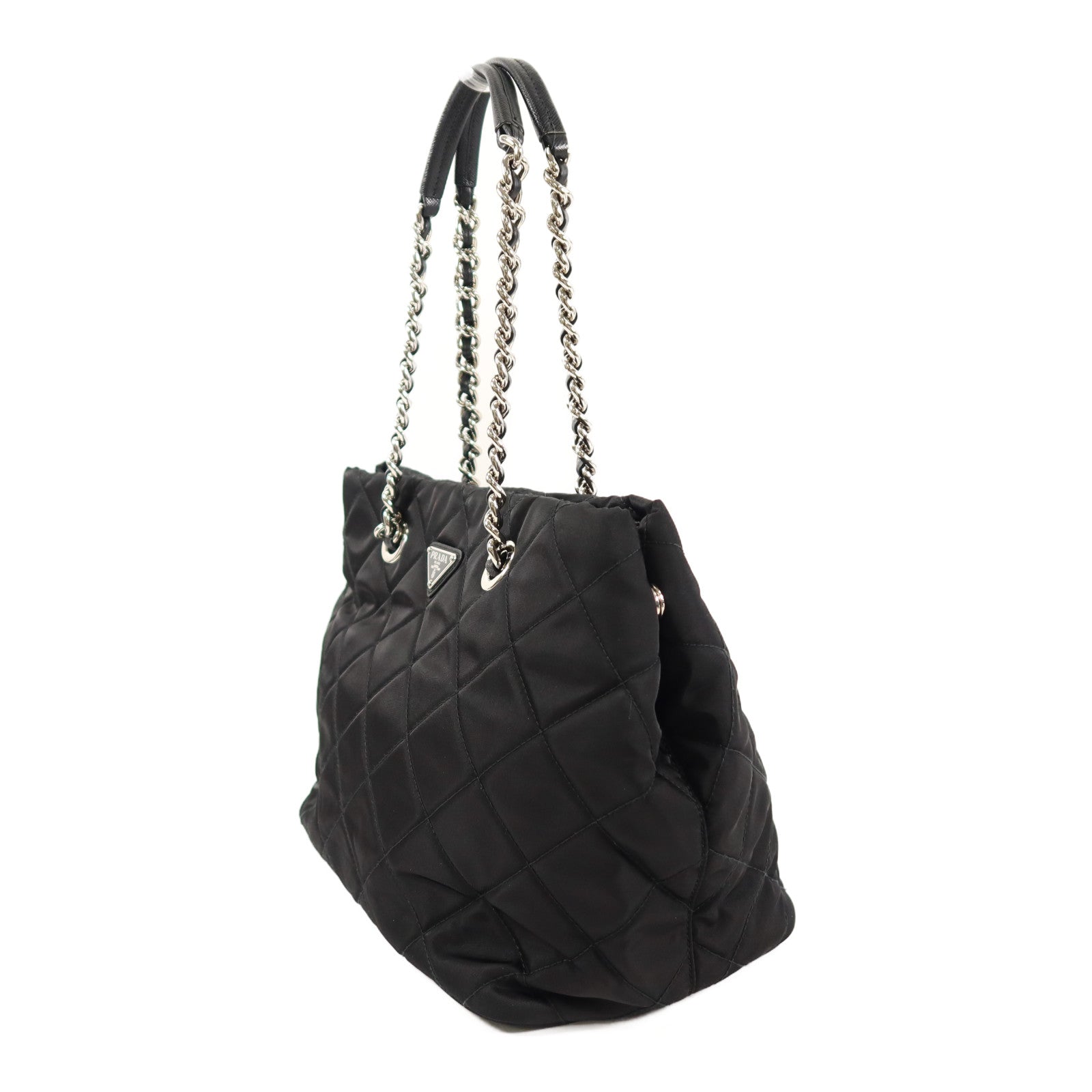 PRADA 尼龍Shoulder Bag鏈帶肩背袋