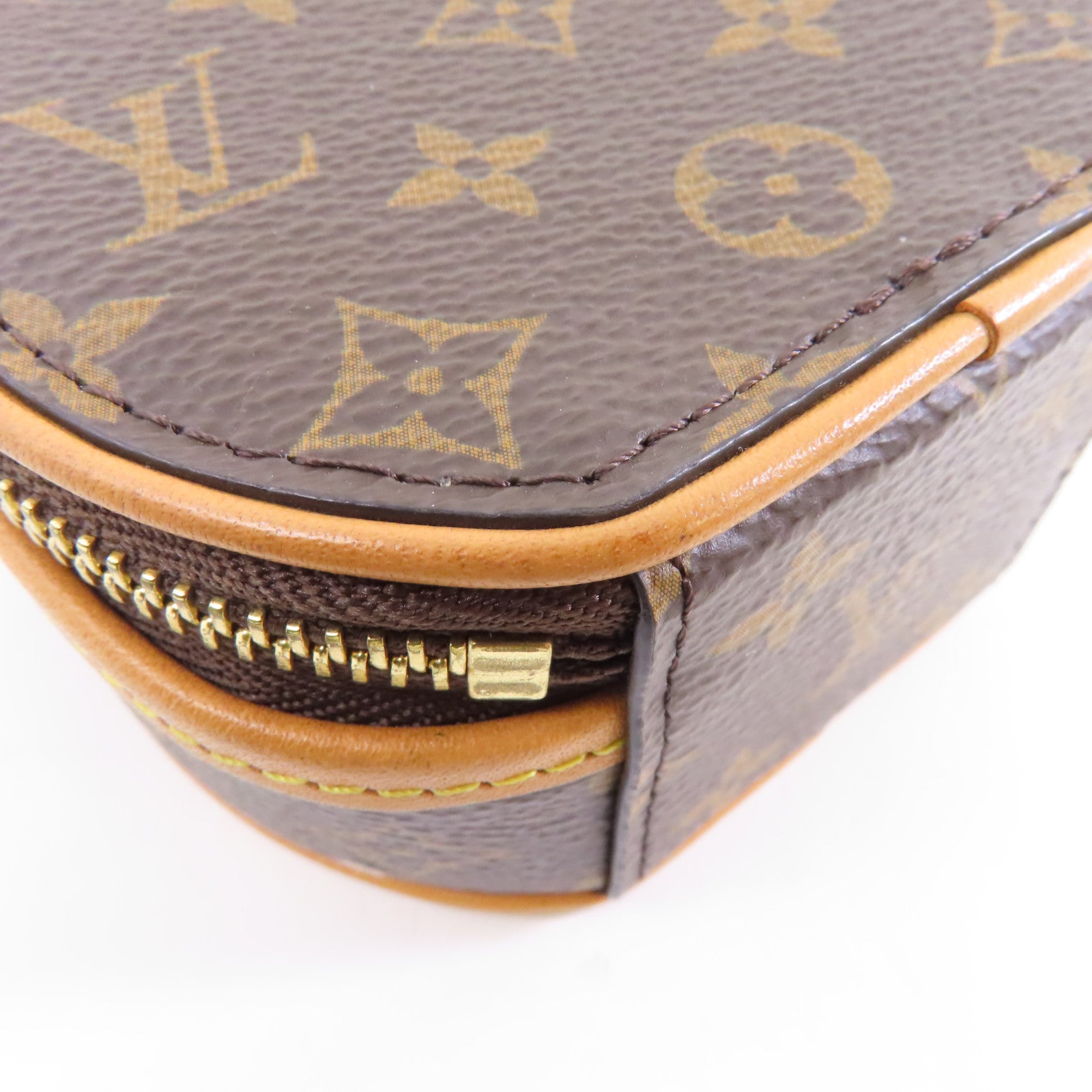 LOUIS VUITTON 【激減優惠】Monogram Petite Boite Chapeau Necklace金扣鏈帶肩背袋啡色