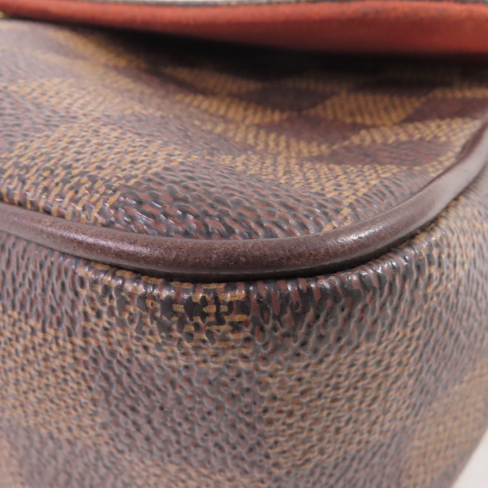 LOUIS VUITTON Damier Ebene Recoleta Hand Bag金扣肩背袋啡色
