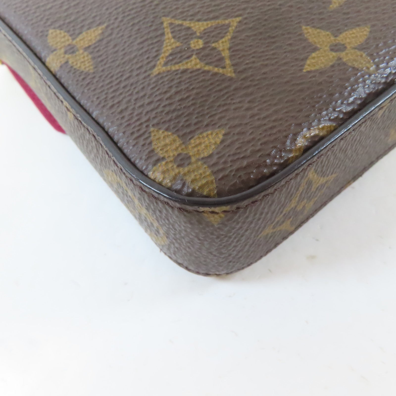 LOUIS VUITTON Monogram Felicie Pochette金扣鏈帶肩背袋啡色