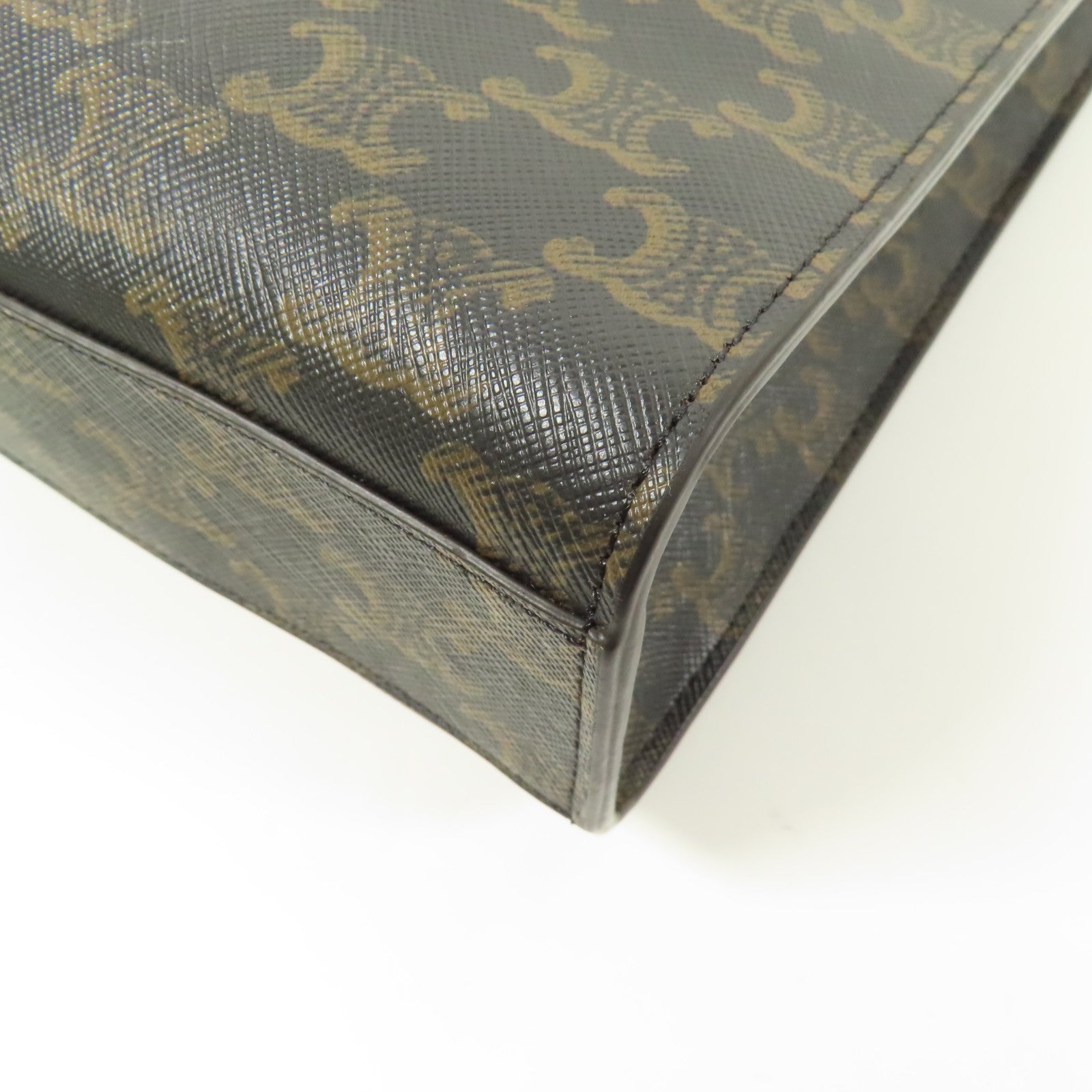 CELINE 塗層帆布Small Cabas Vertical 金扣手挽肩背兩用袋