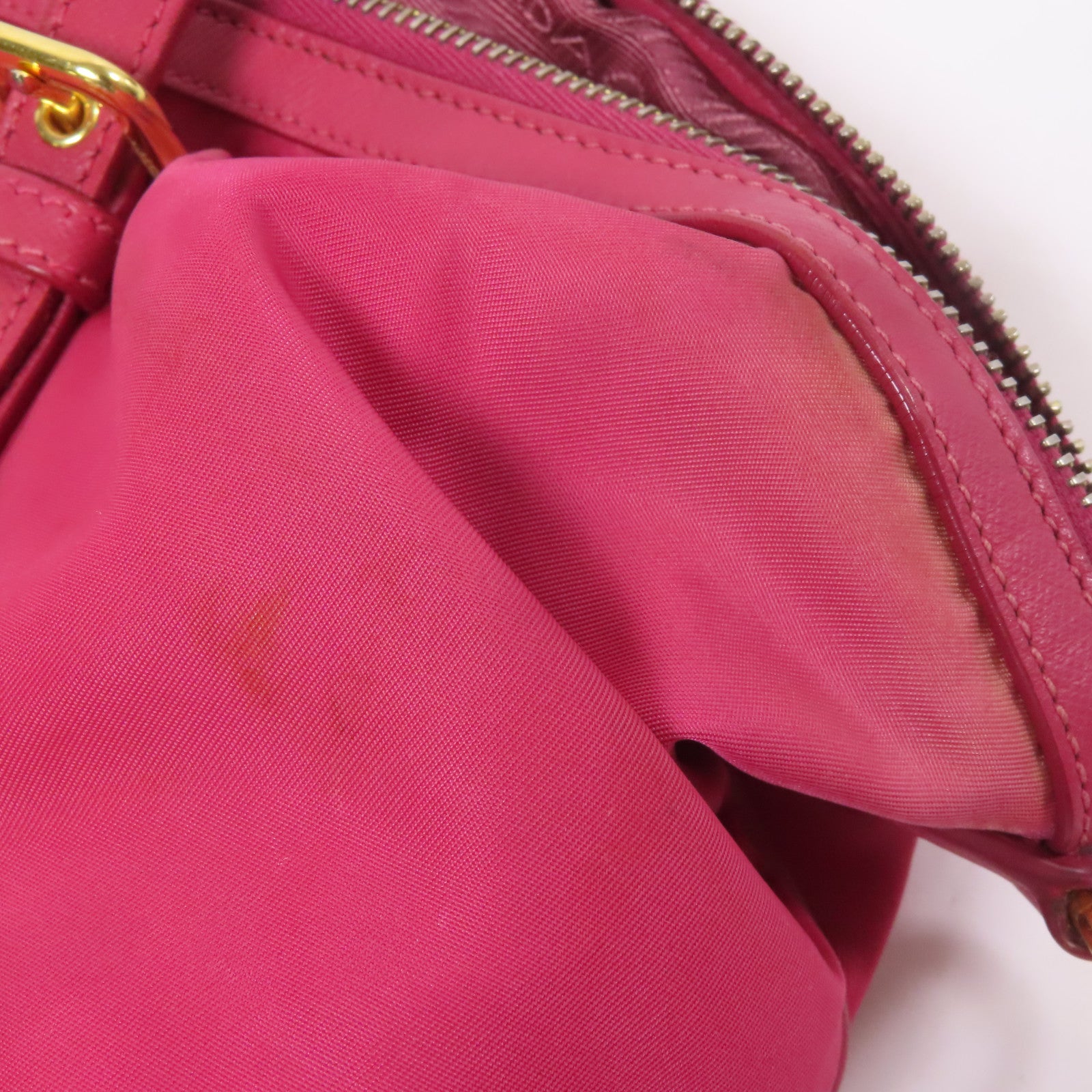 PRADA 尼龍Shoulder Bag金扣手挽肩背兩用袋