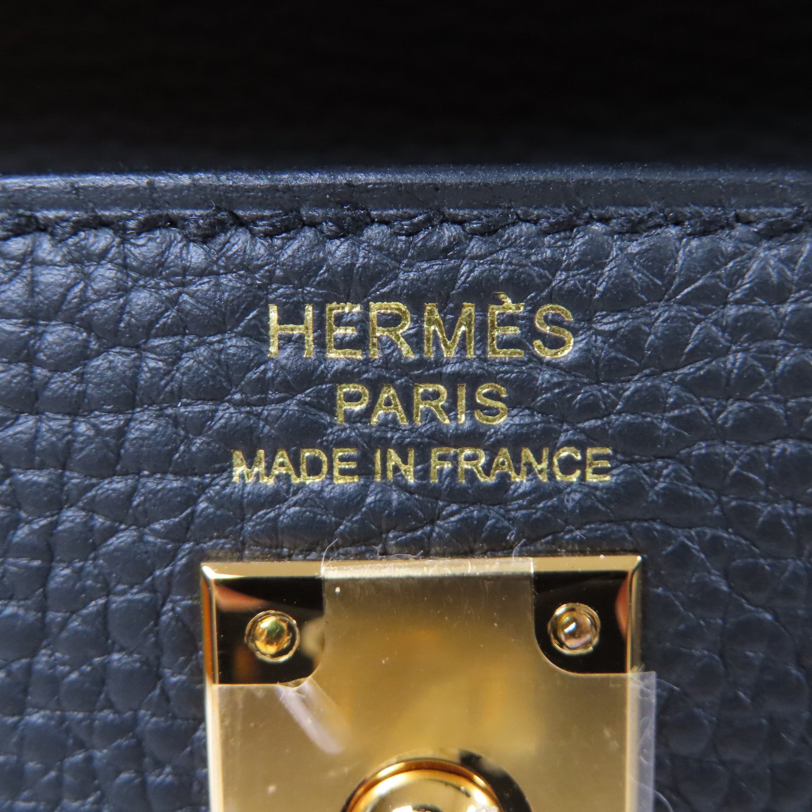 HERMES 【激減優惠】Togo皮革Kelly 25金扣手挽肩背兩用袋黑色