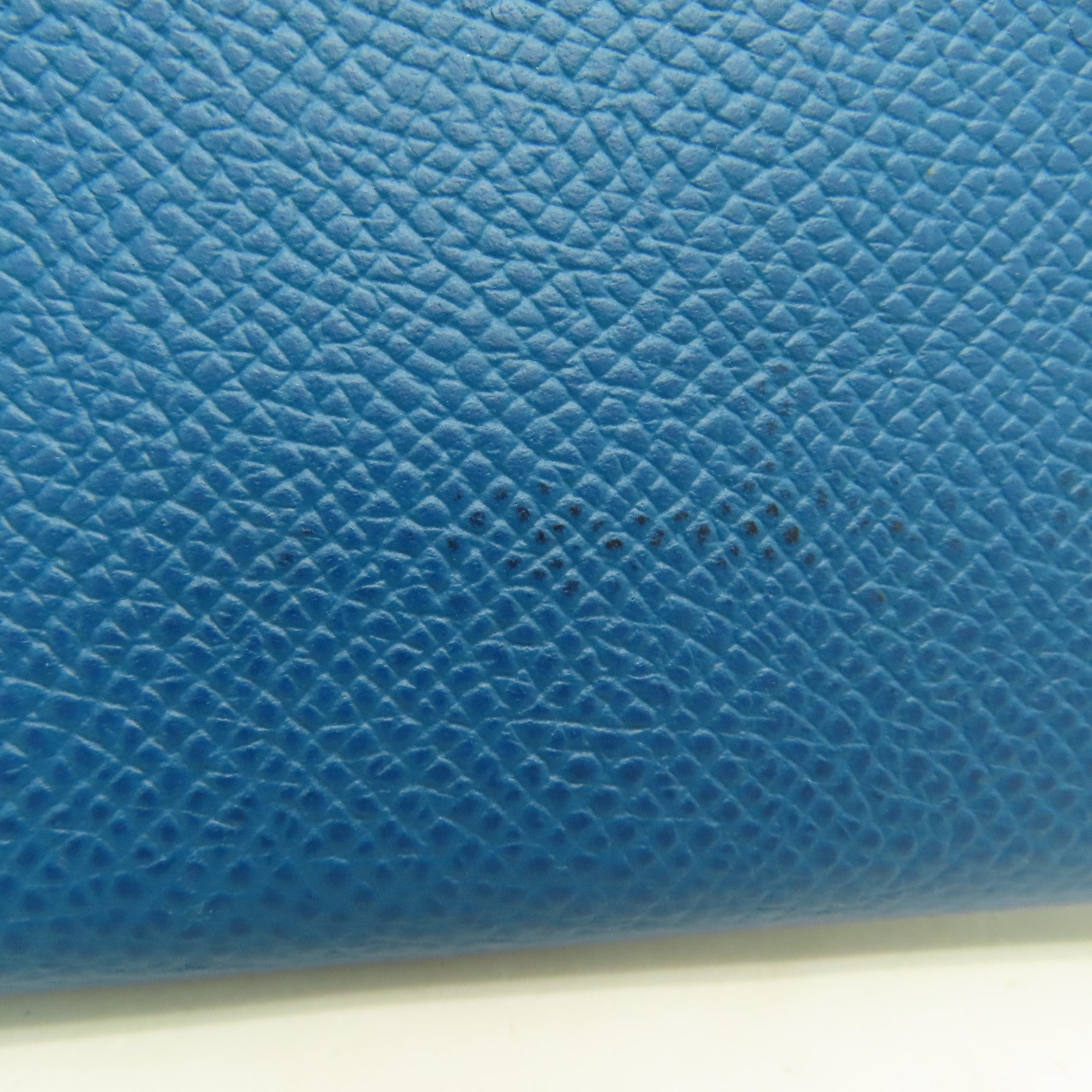 HERMES Epsom皮革Passport Case護照套綠藍色
