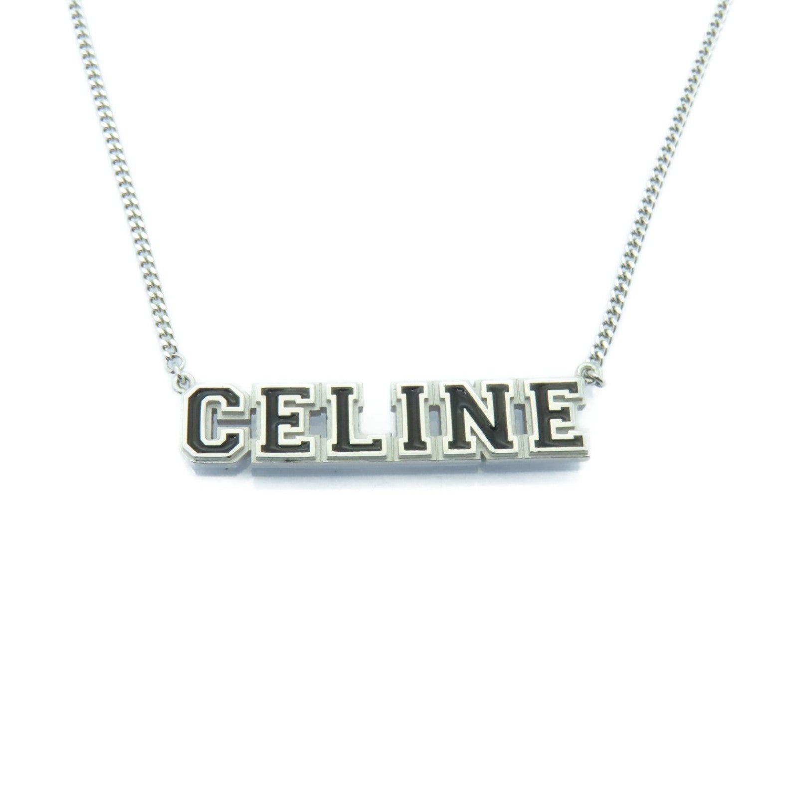 CELINE 【激減優惠】925純銀Necklace項鍊銀色/黒色