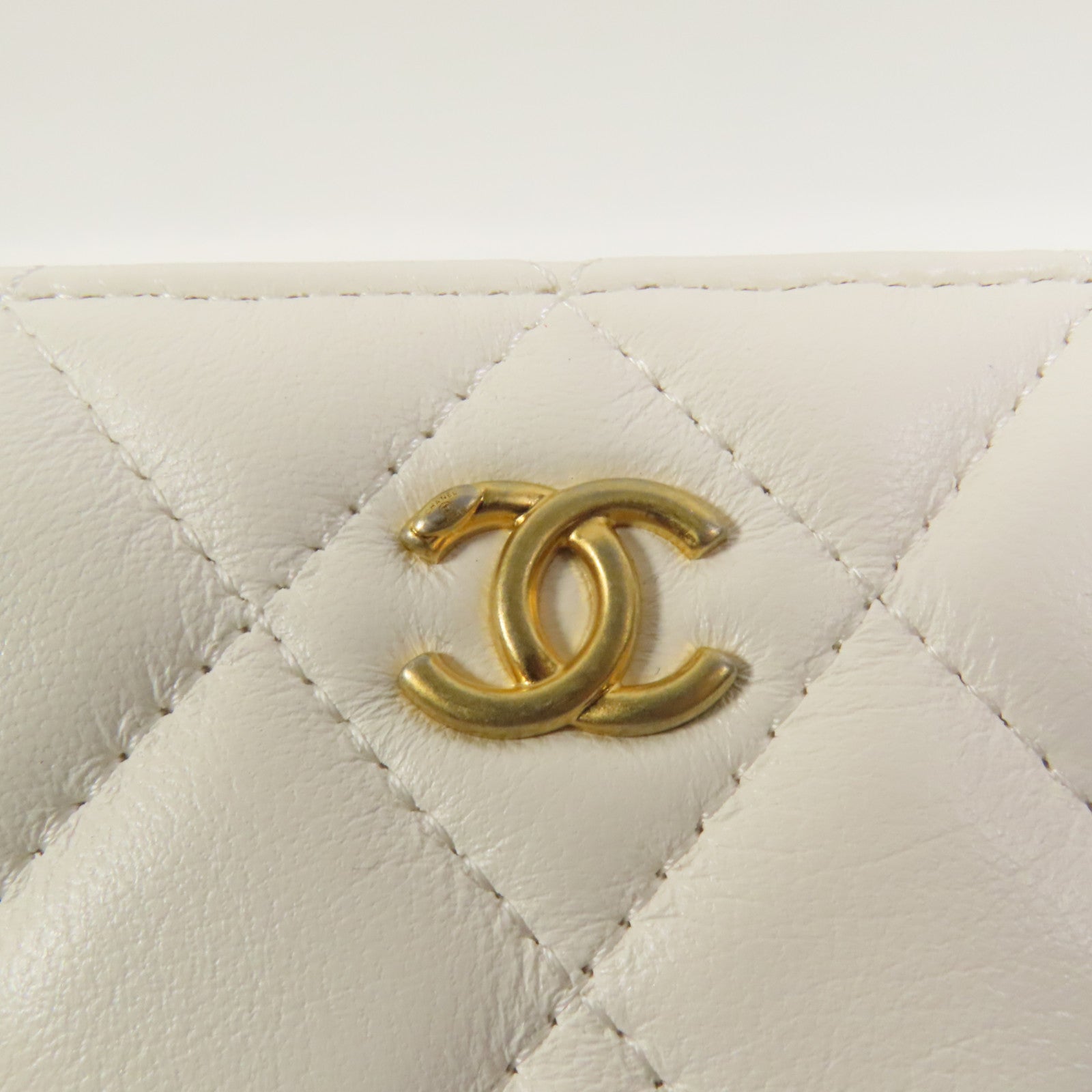 CHANEL 【激減優惠】羊皮皮革Shoulder Bag金扣肩背袋