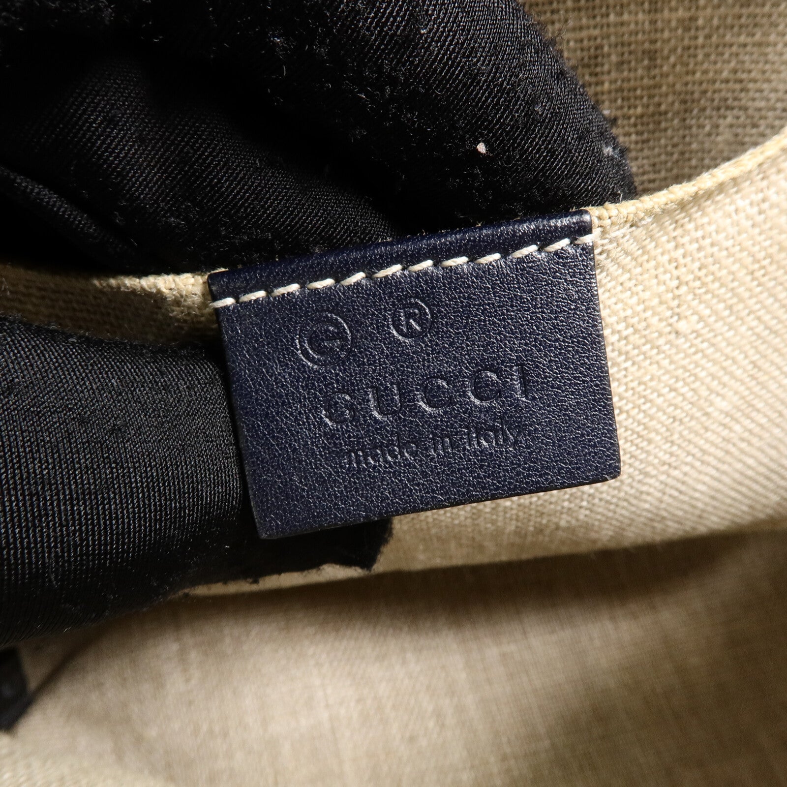 GUCCI 牛皮皮革Guccissima手挽肩背兩用袋