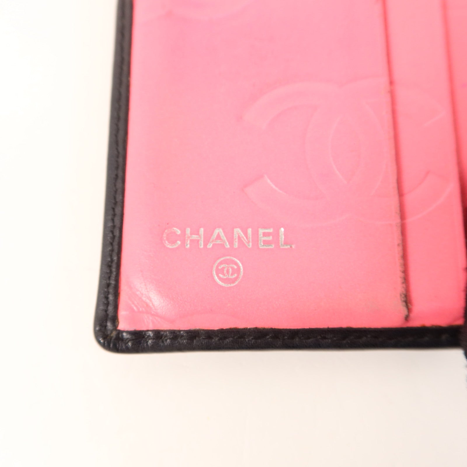 CHANEL 牛皮皮革Cambon Bifold Wallet銀扣錢包