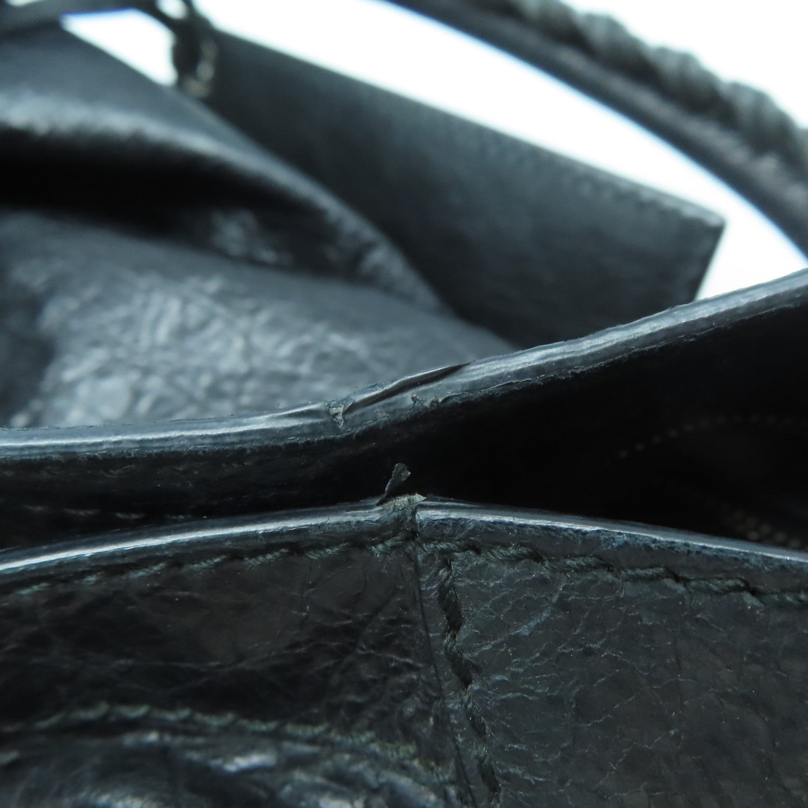 BALENCIAGA 牛皮皮革Giant City銀扣手挽肩背兩用袋黑色