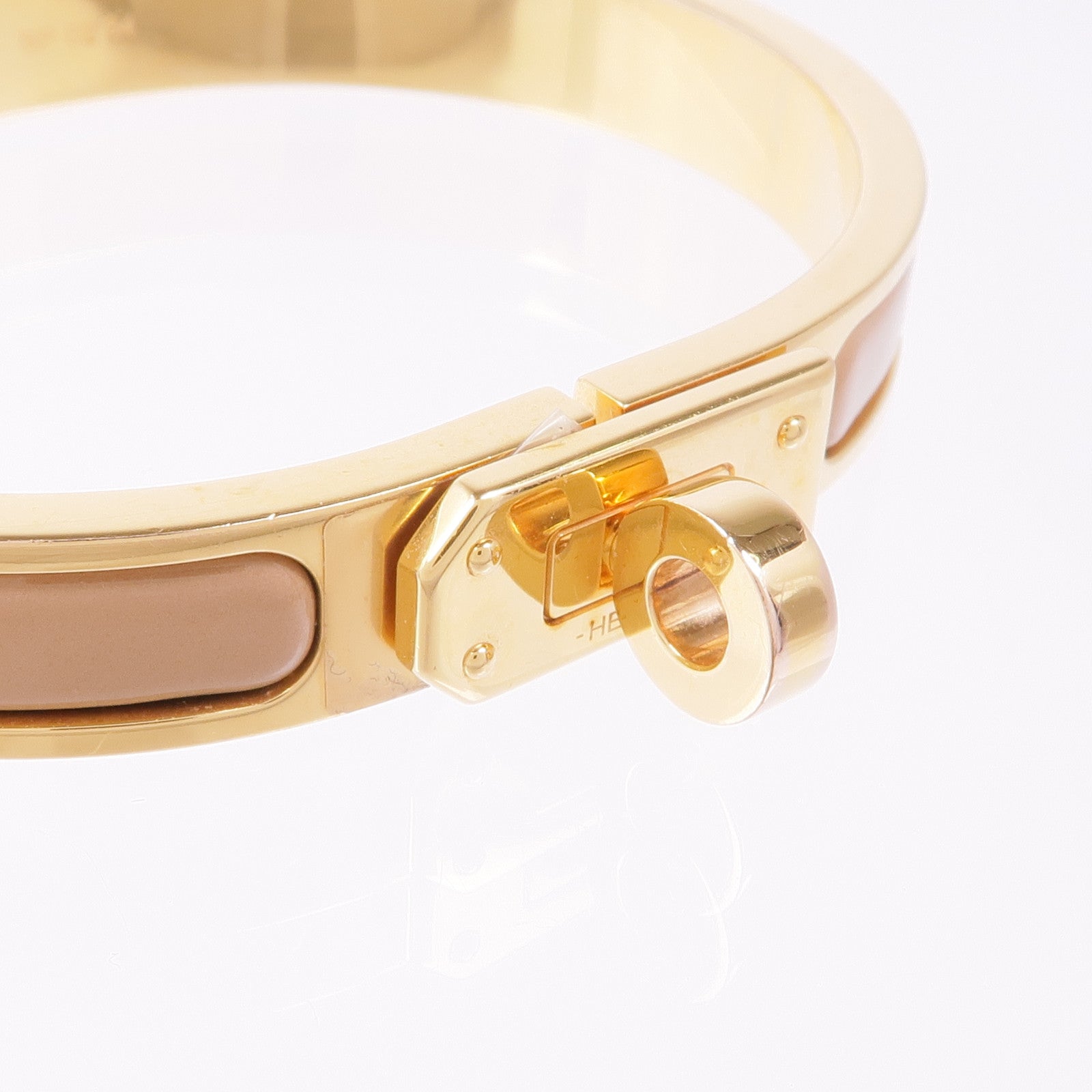 HERMES 金屬Mini Clic Kelly Bracelet手鐲