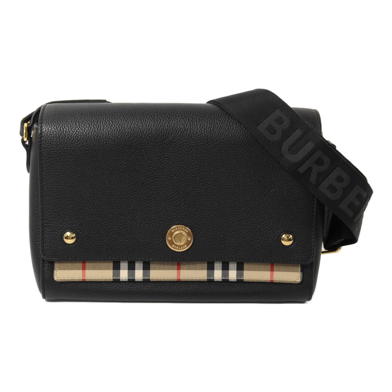 BURBERRY 牛皮皮革Shoulder Bag金扣肩背袋