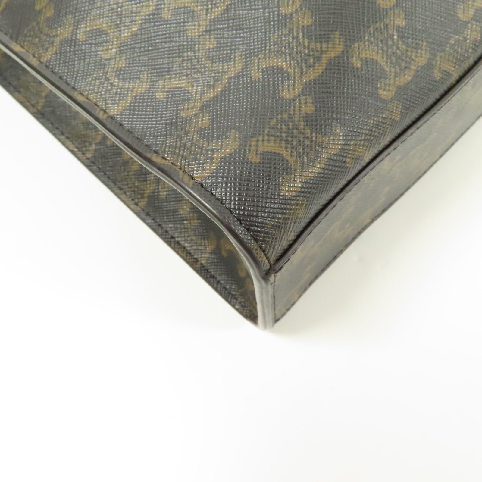 CELINE 塗層帆布Small Cabas Vertical 金扣手挽肩背兩用袋