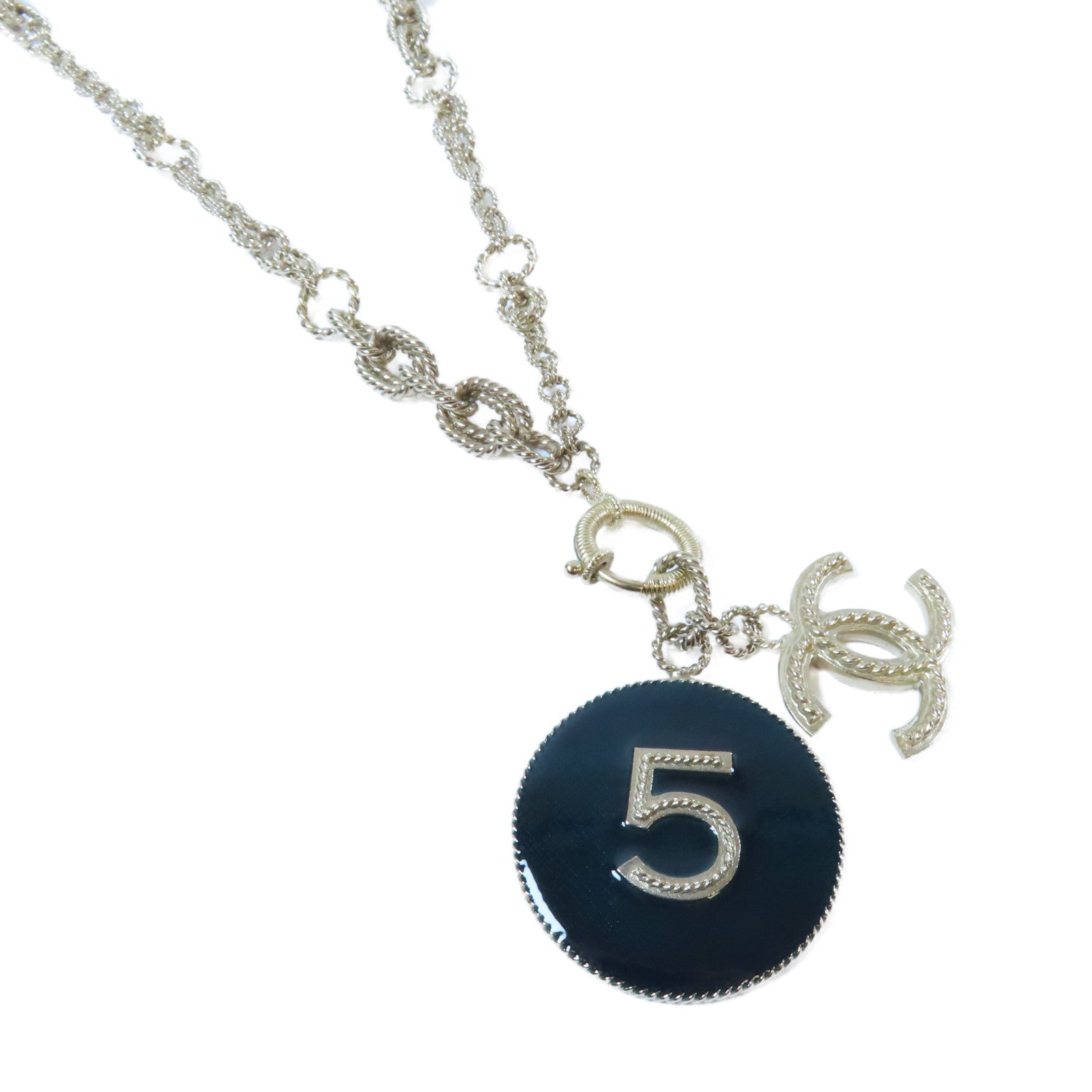 CHANEL 【激減優惠】金屬Necklace項鍊金色/綠色