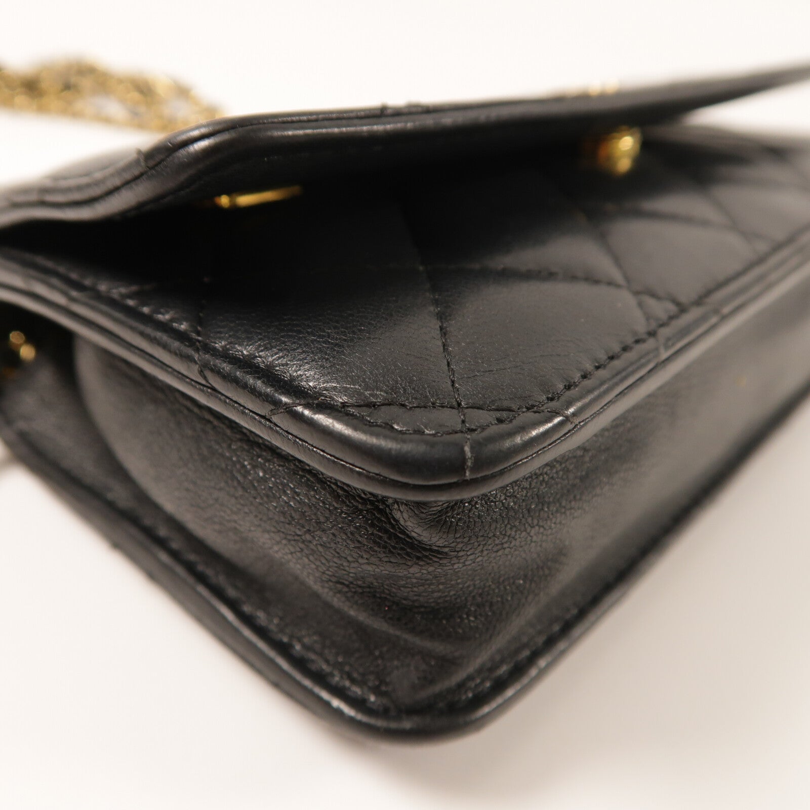 CHANEL 羊皮皮革WOC Wallet On Chain金扣肩背袋