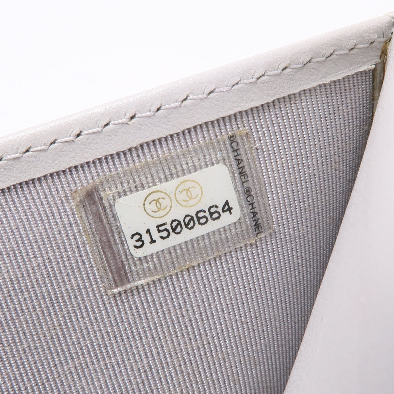 CHANEL 牛皮皮革Wallet金扣錢包