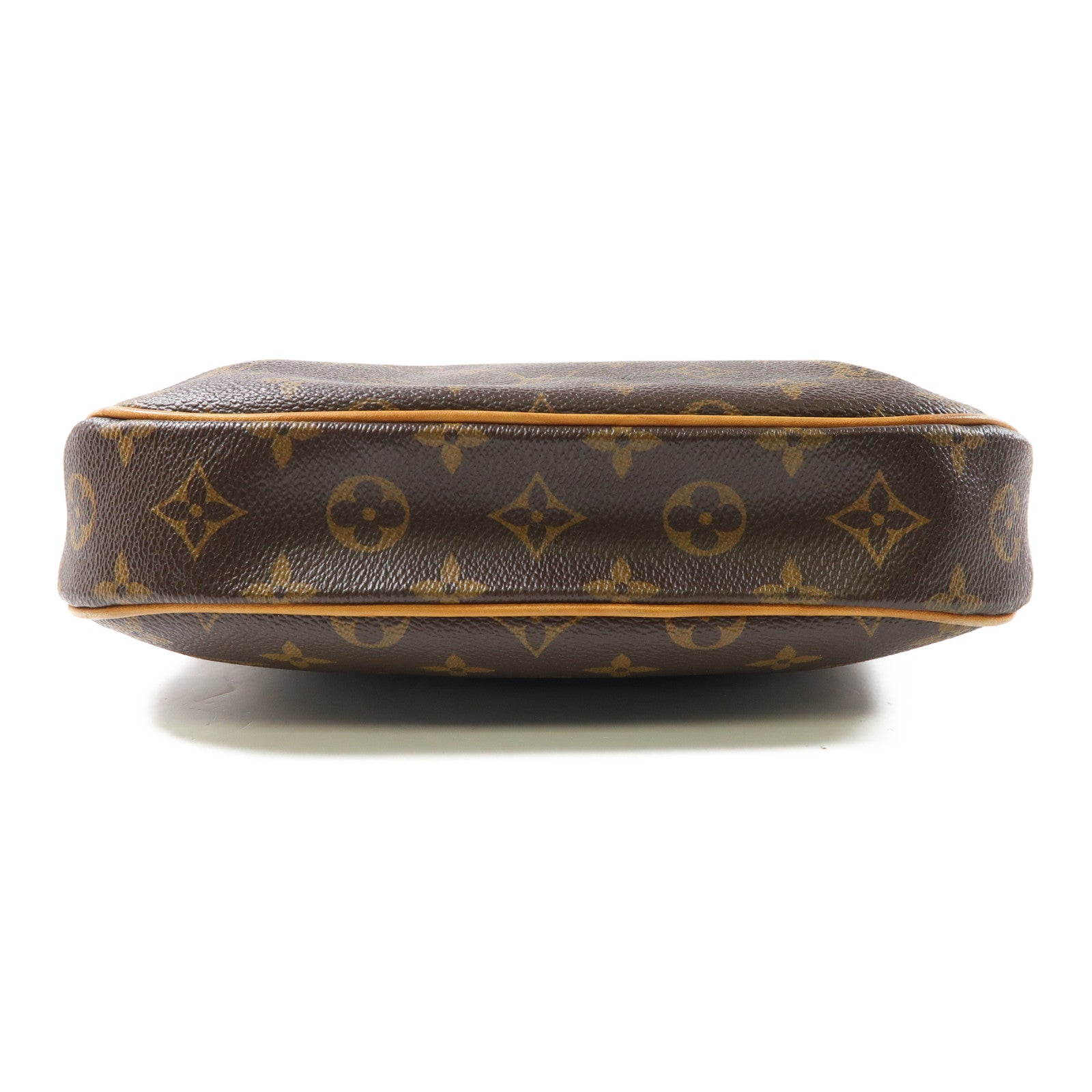 LOUIS VUITTON Monogram Odeon PM金扣肩背袋啡色