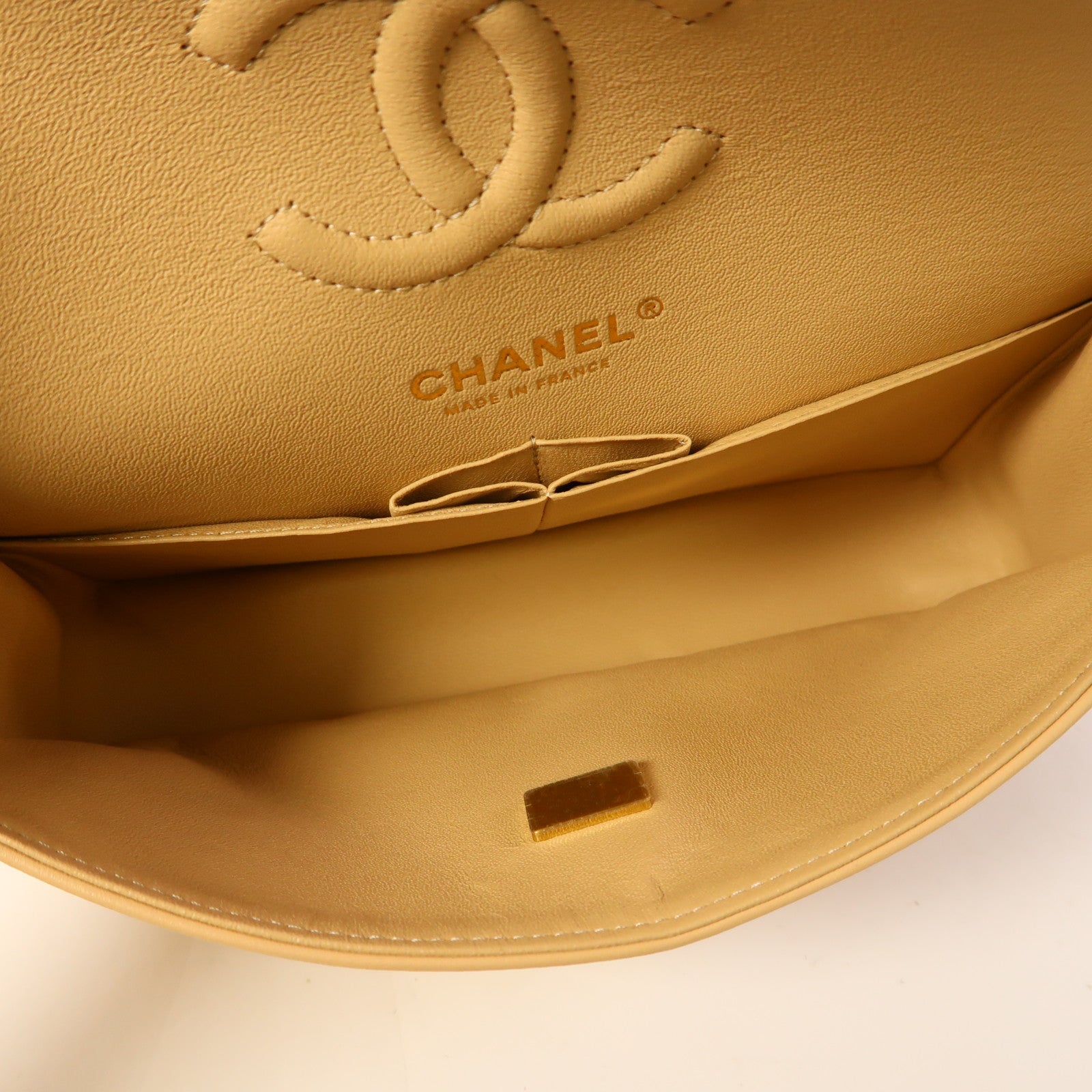 CHANEL 羊皮皮革Classic 23金扣鏈帶肩背袋