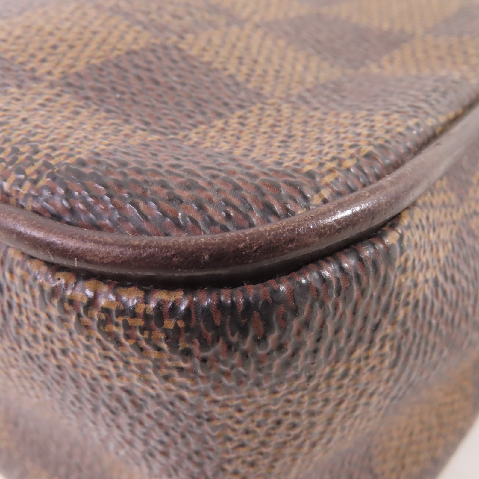 LOUIS VUITTON Damier Ebene Recoleta Hand Bag金扣肩背袋啡色