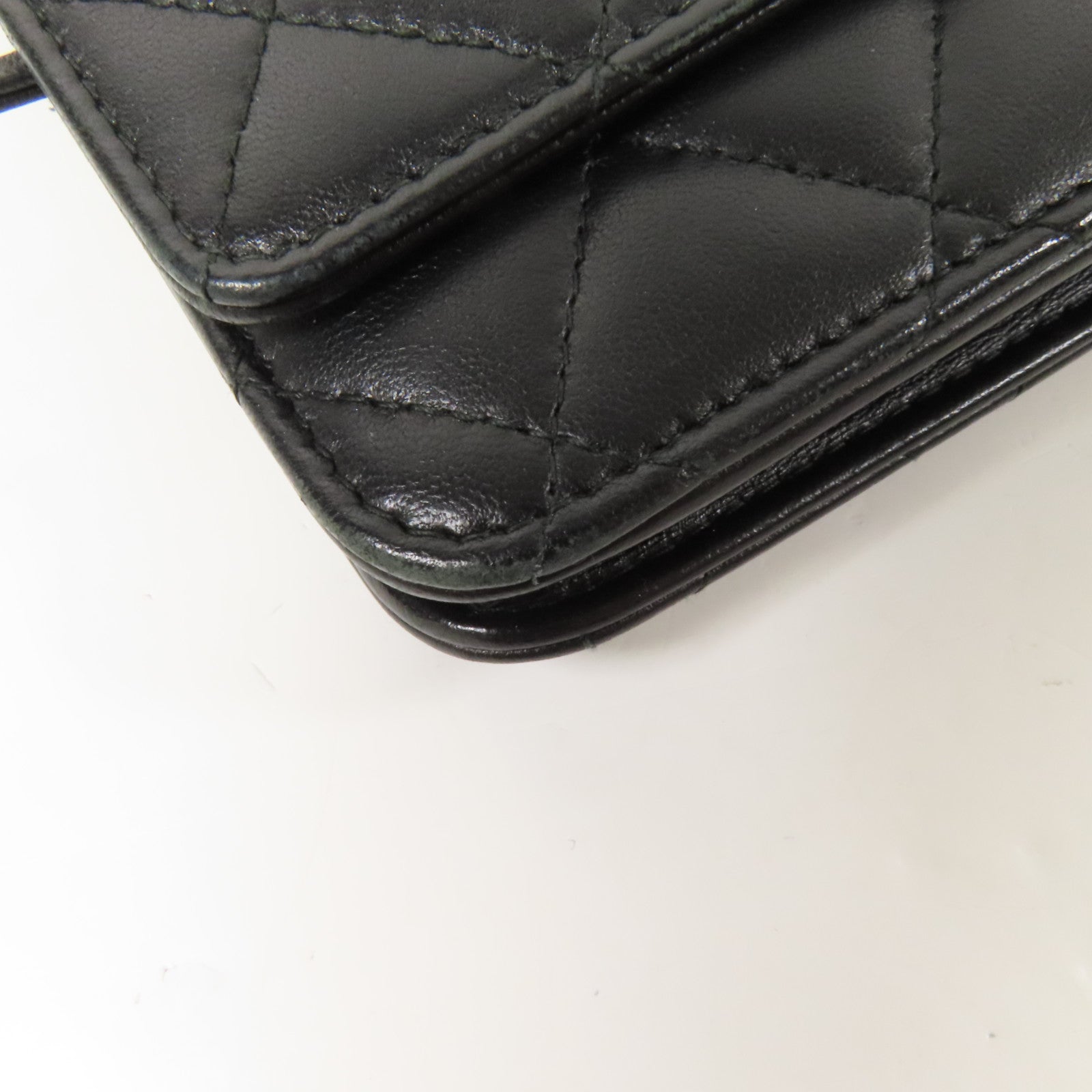 CHANEL 羊皮皮革Trandy CC WOC金扣鏈帶肩背袋