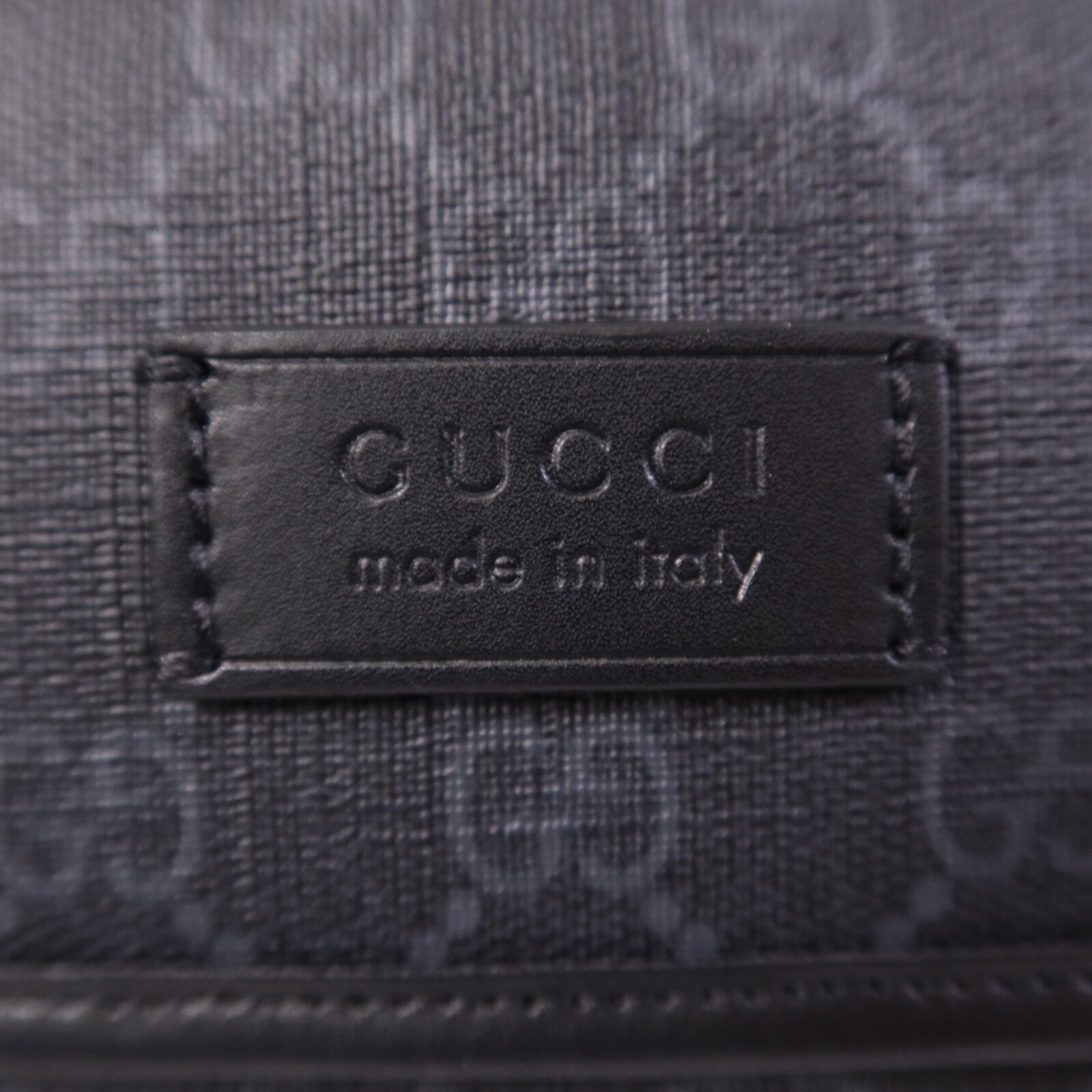 GUCCI 塗層帆布Waist Bag銀扣腰包