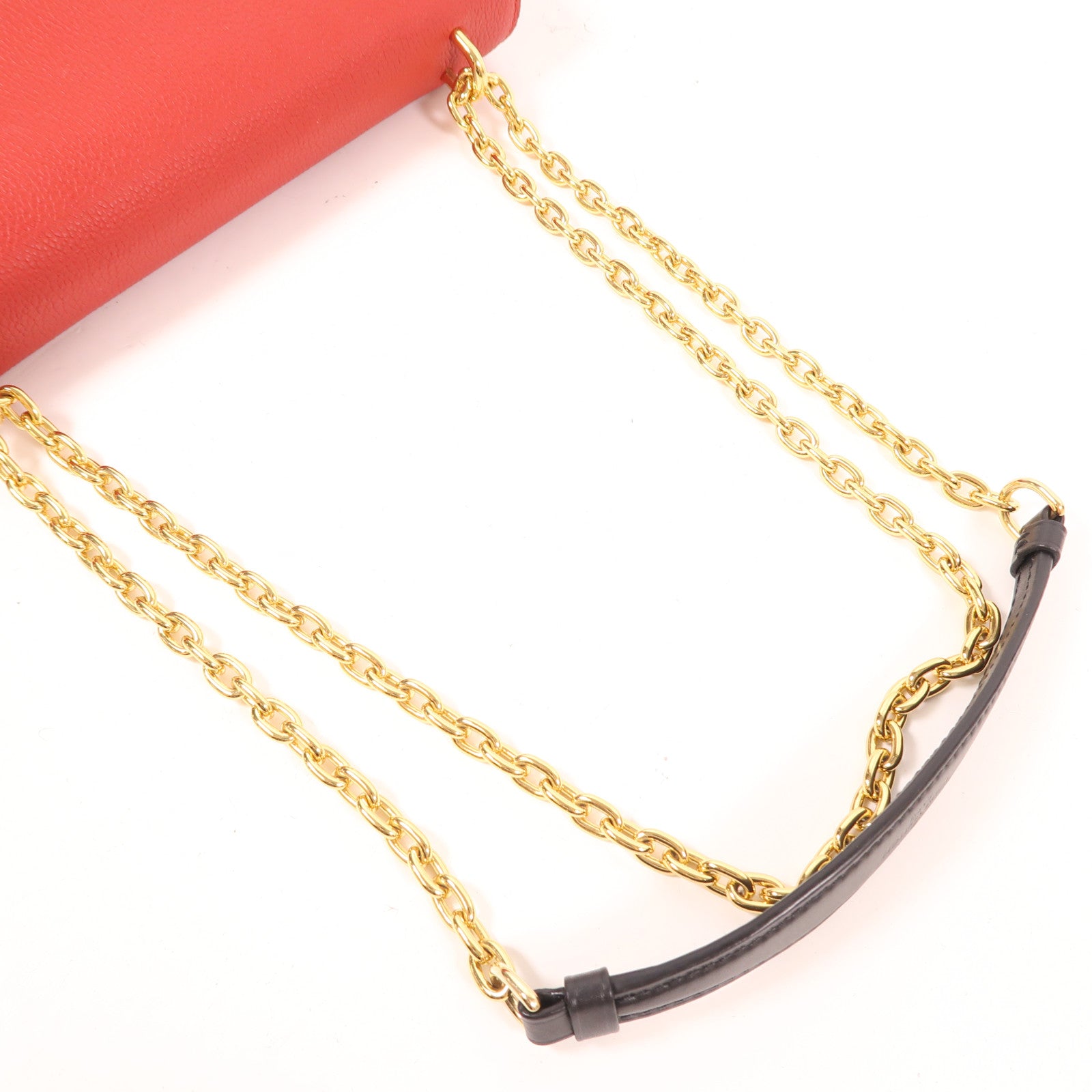 LOUIS VUITTON LV GHW Saint Placide Shoulder Bag M43713 Monogram Brown/Red