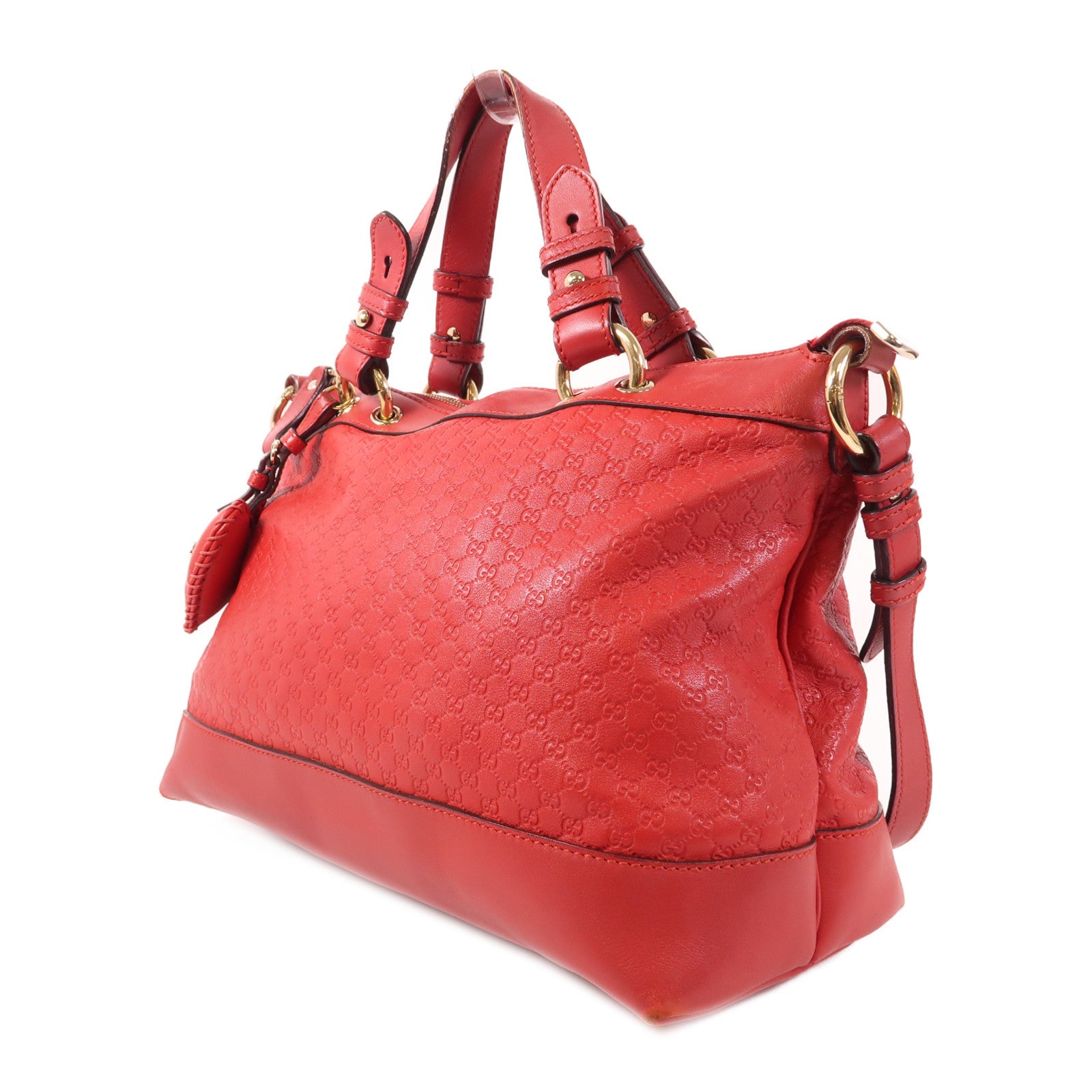 GUCCI 【萬聖節商品】牛皮皮革Guccissima Shoulder Bag金扣手挽肩背兩用袋