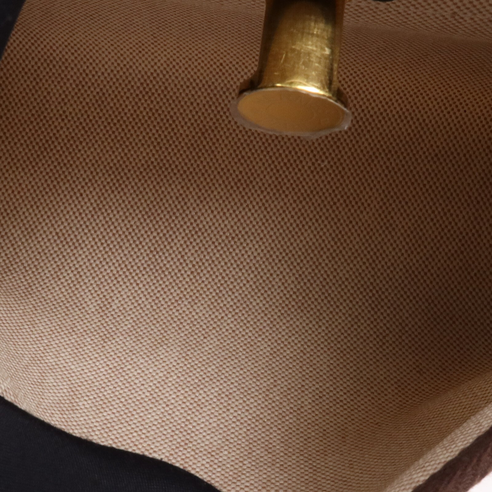 HERMES 帆布Mini Herbag金扣肩背袋