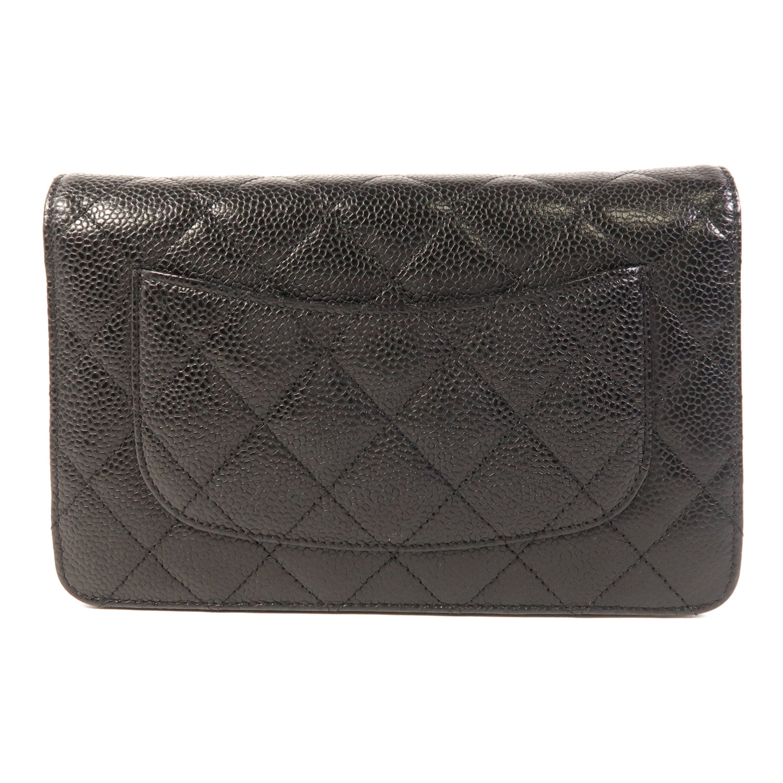 CHANEL 牛皮皮革WOC Wallet On Chain銀扣鏈帶肩背袋
