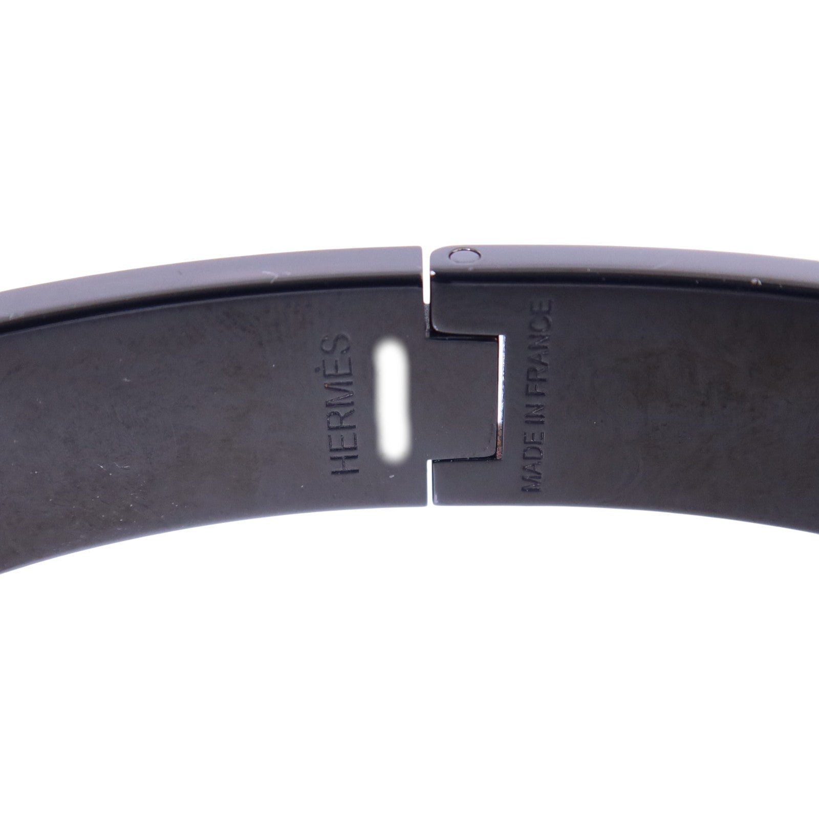 HERMES 金屬/琺瑯Click HH So Black Bracelet手鏈