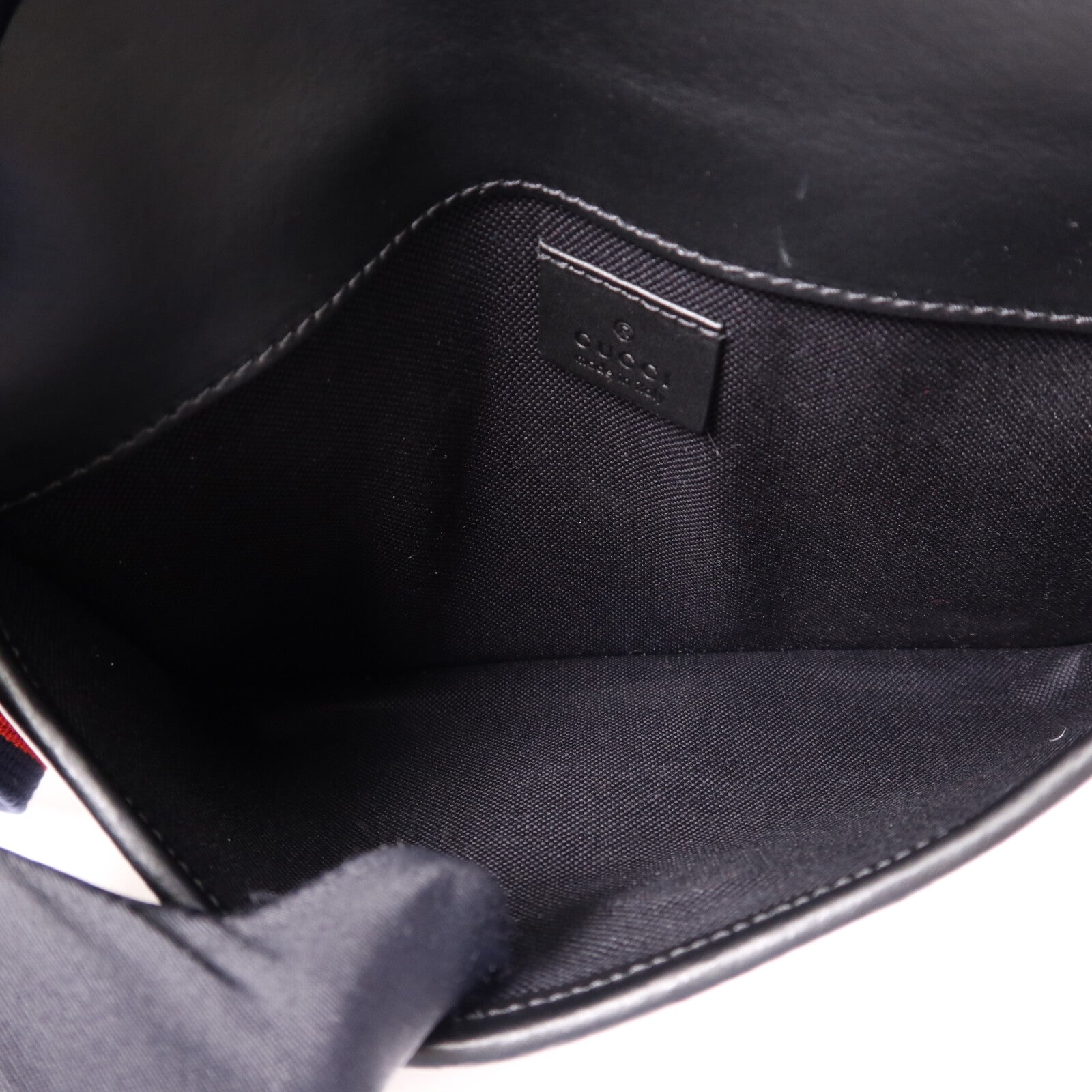 GUCCI 塗層帆布Waist Bag銀扣腰包
